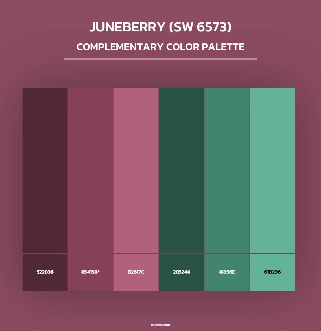 Juneberry (SW 6573) - Complementary Color Palette