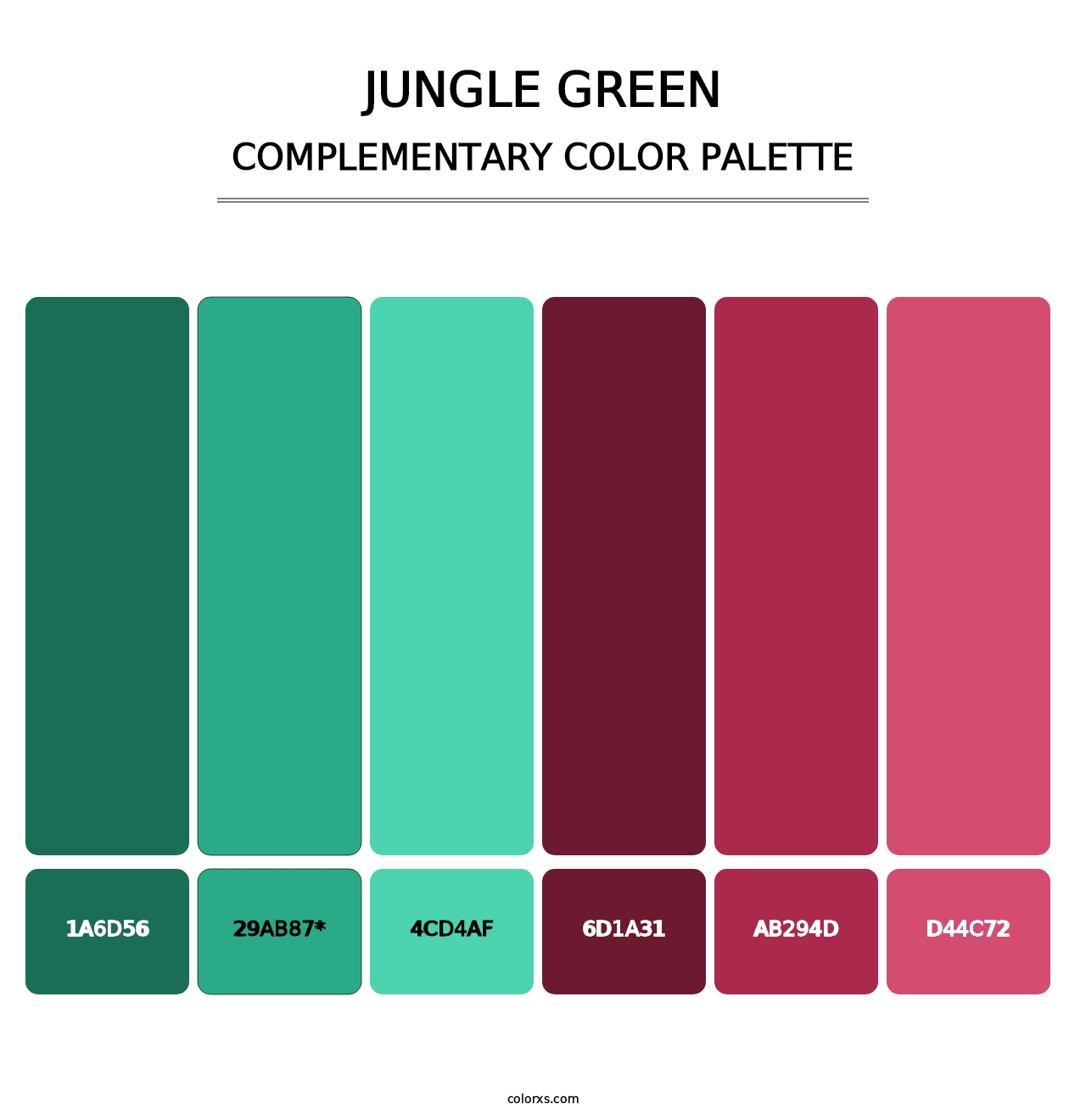 Jungle Green - Complementary Color Palette