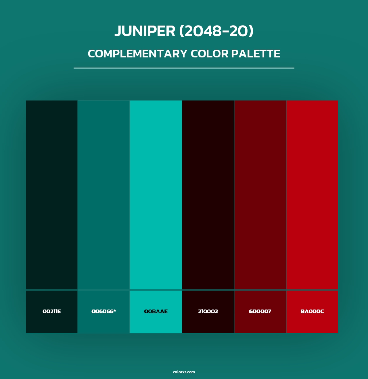 Juniper (2048-20) - Complementary Color Palette