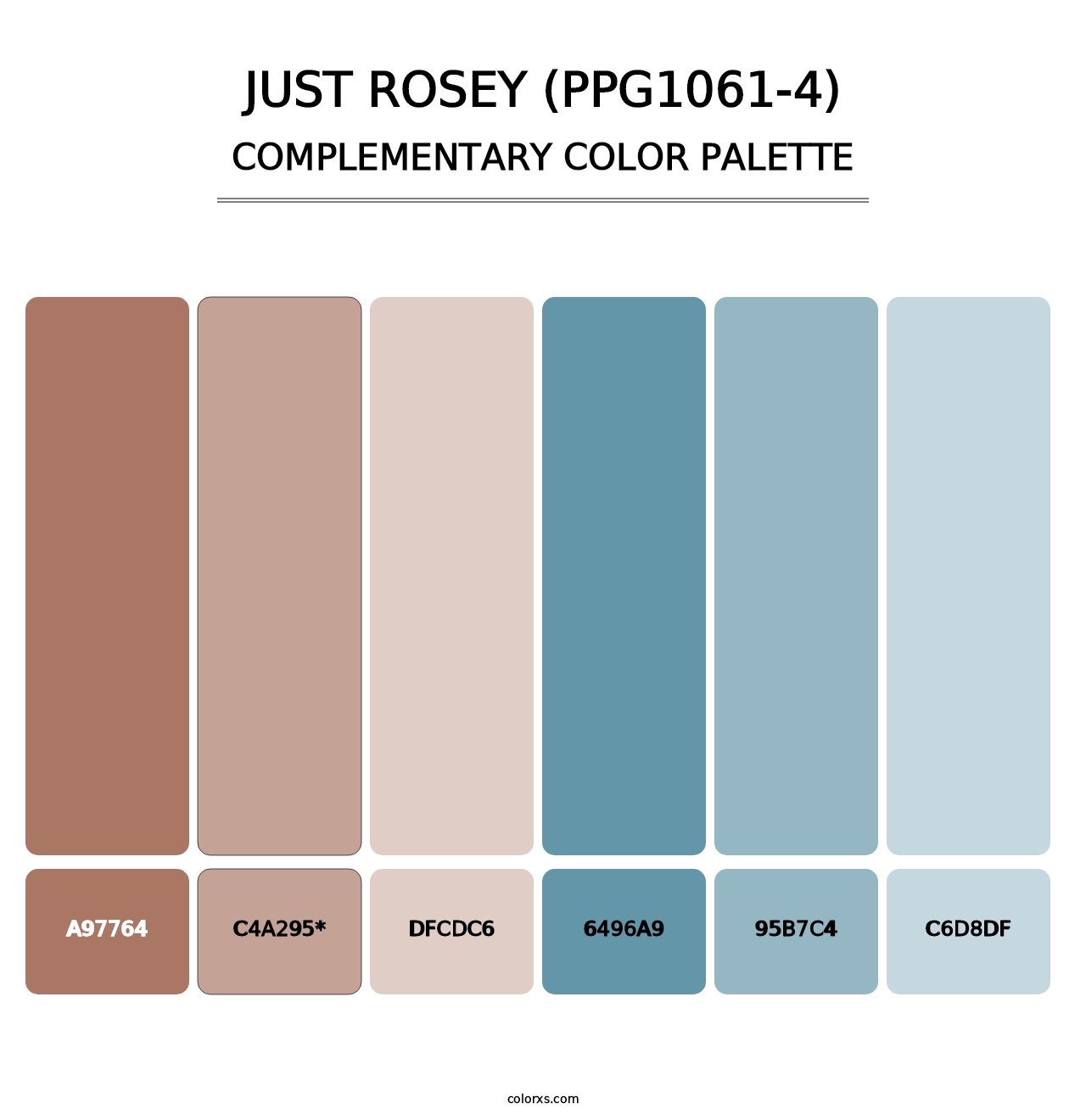 Just Rosey (PPG1061-4) - Complementary Color Palette