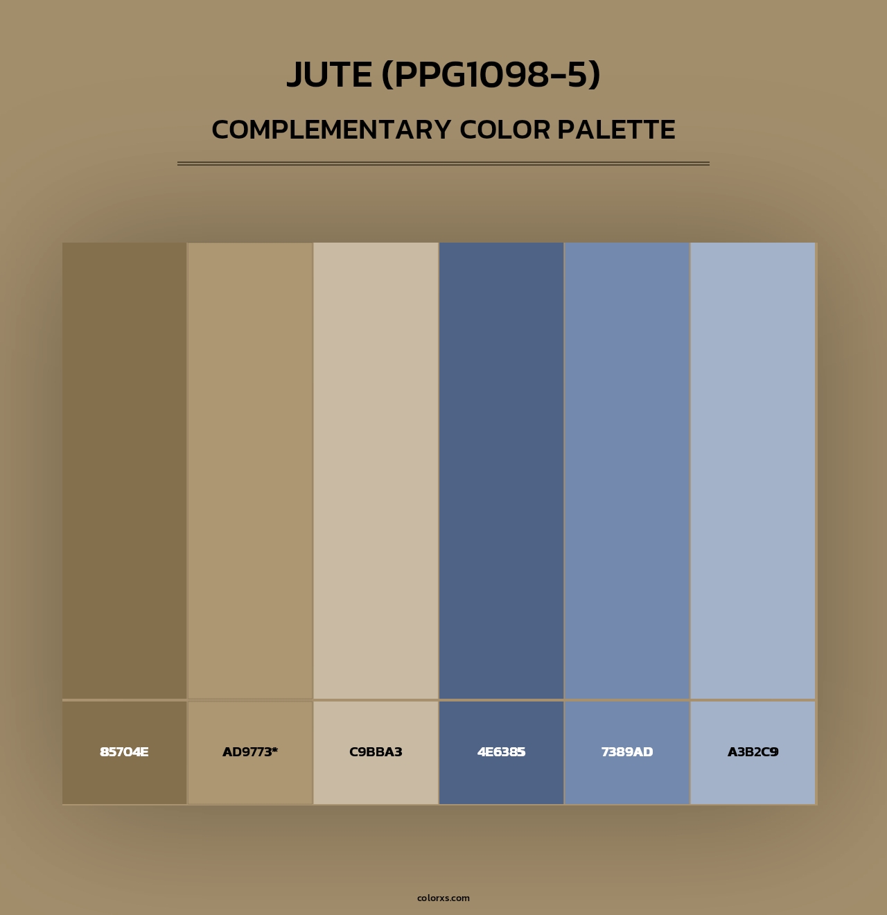 Jute (PPG1098-5) - Complementary Color Palette