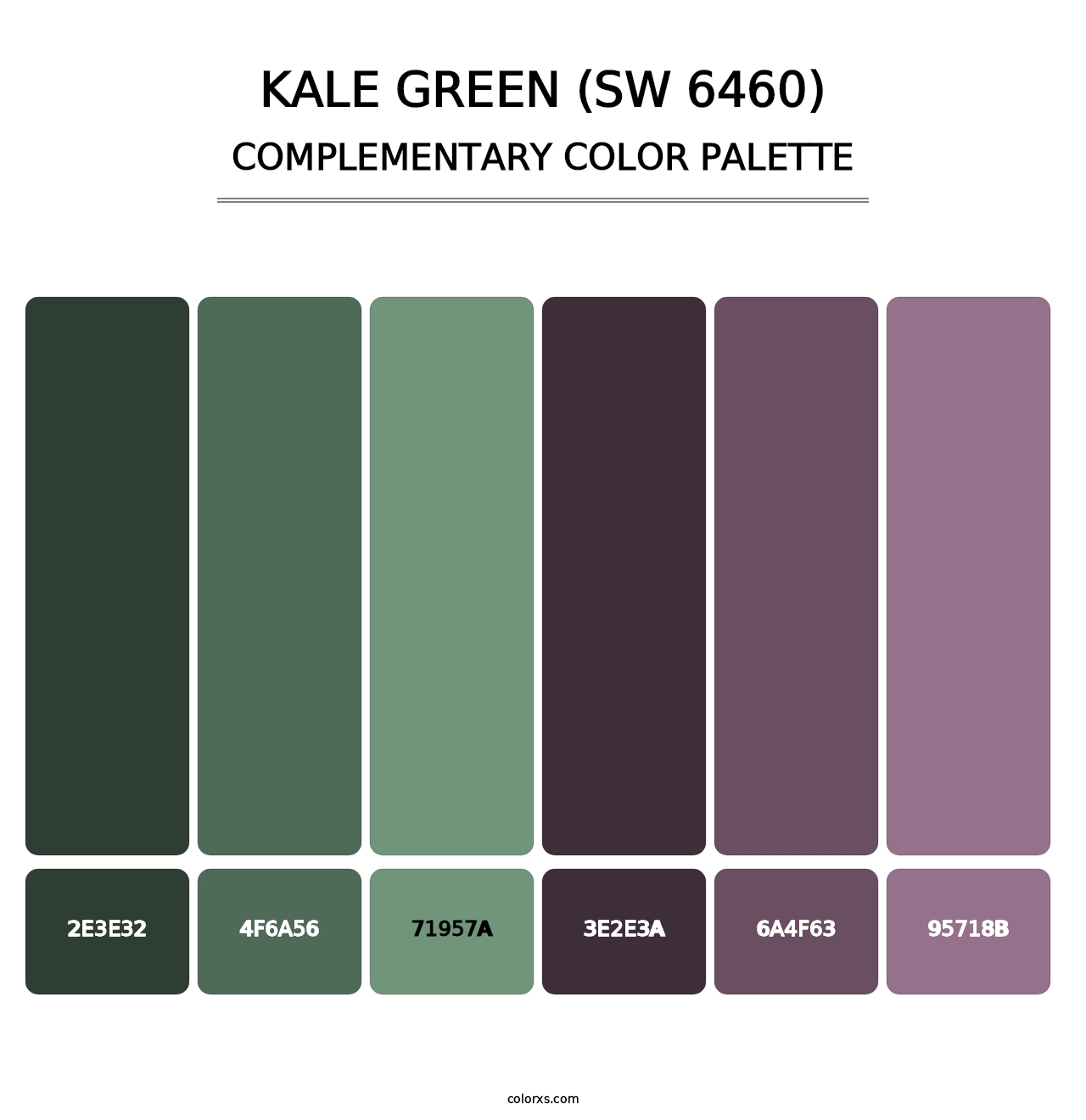 Kale Green (SW 6460) - Complementary Color Palette