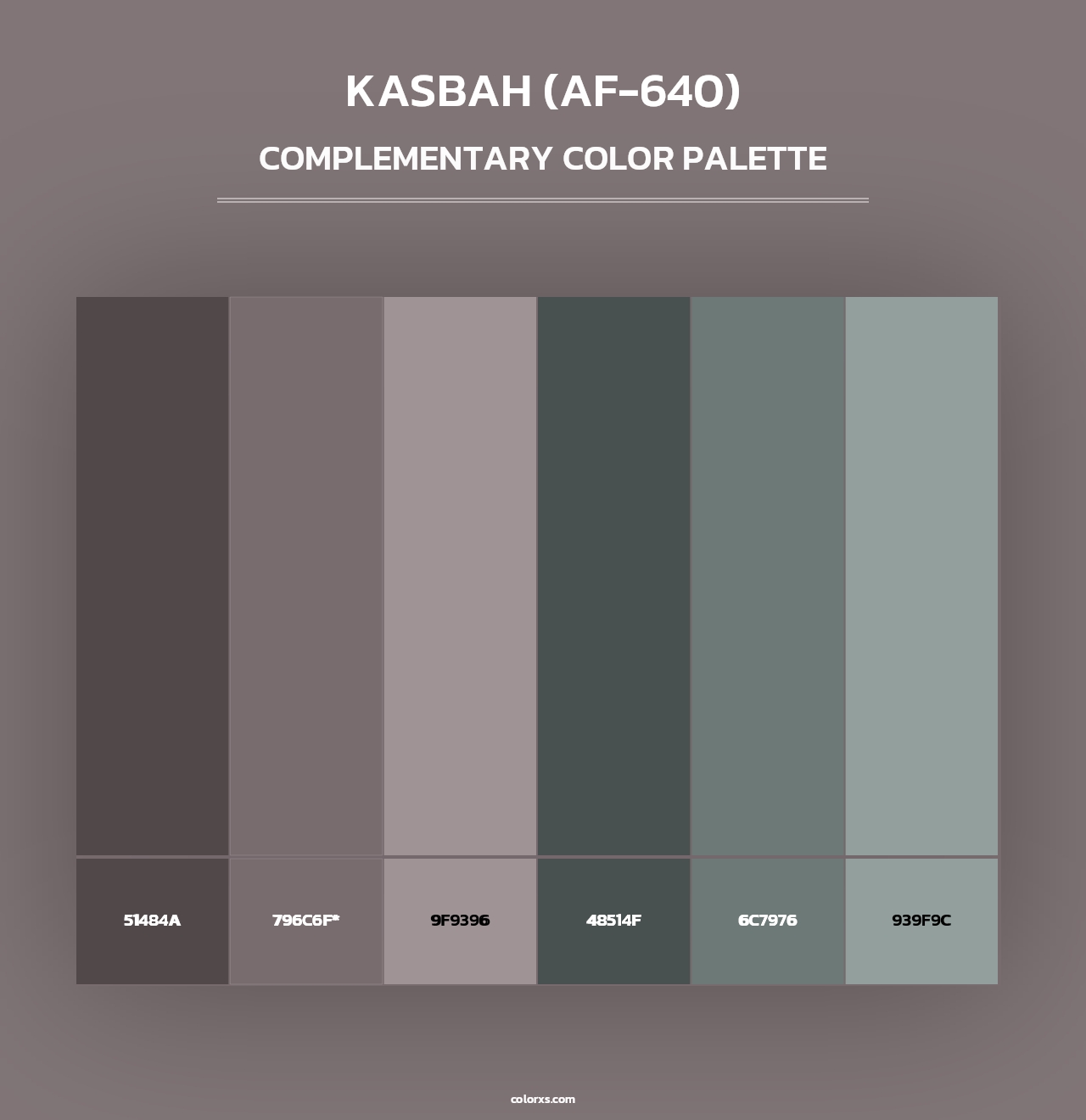 Kasbah (AF-640) - Complementary Color Palette