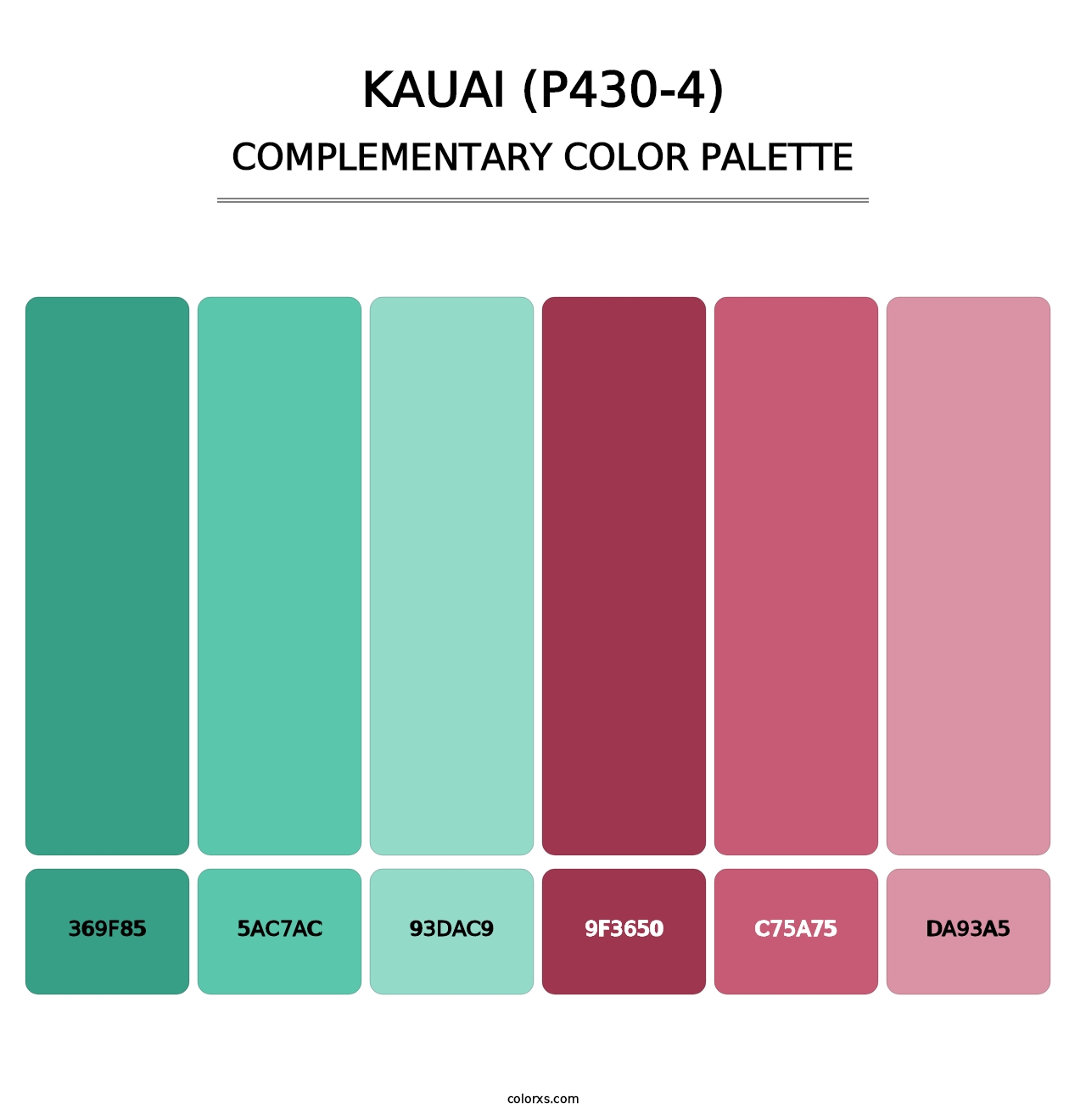 Kauai (P430-4) - Complementary Color Palette