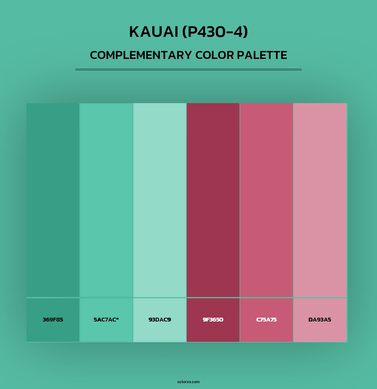 Kauai (P430-4) - Complementary Color Palette