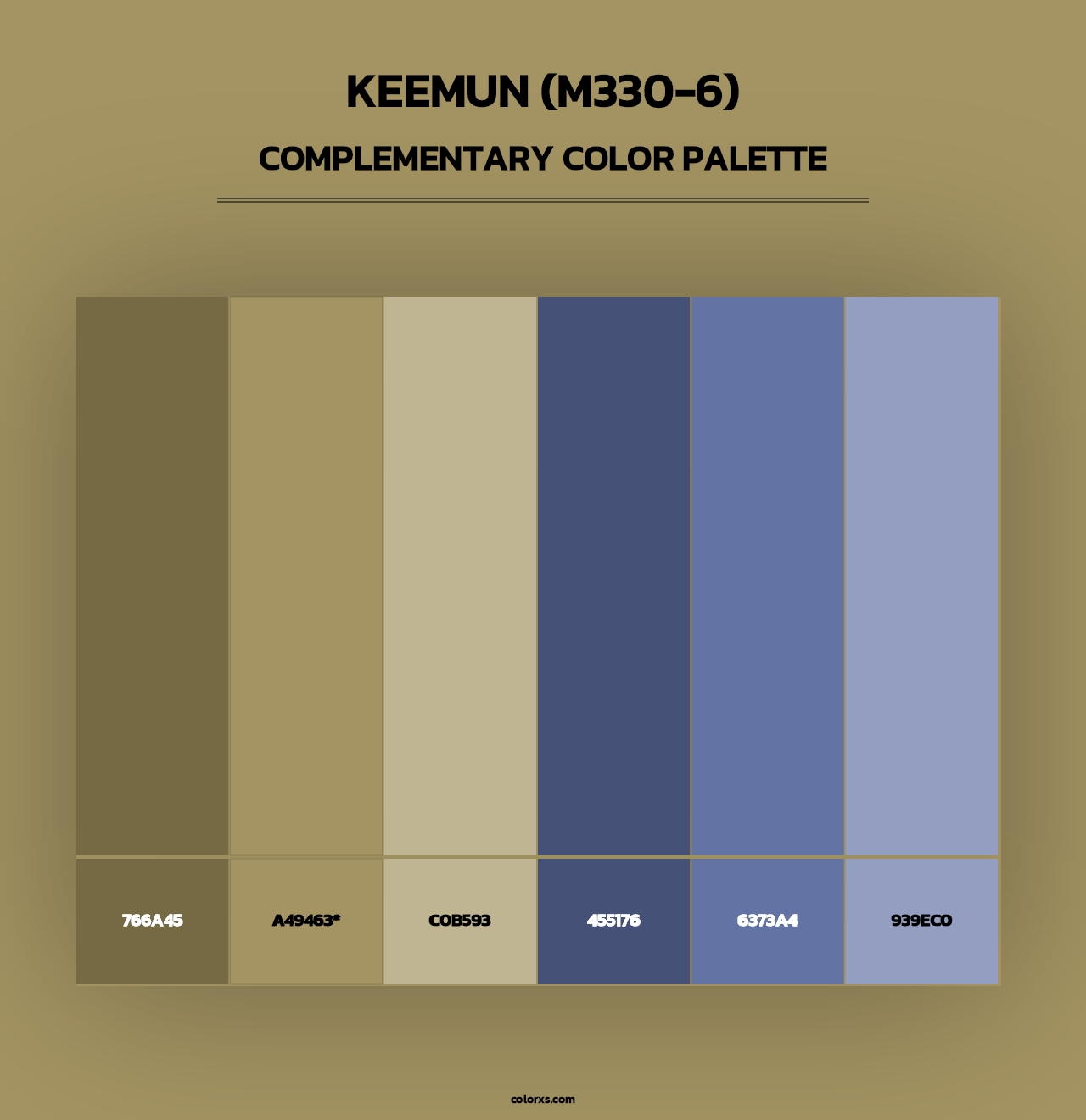 Keemun (M330-6) - Complementary Color Palette