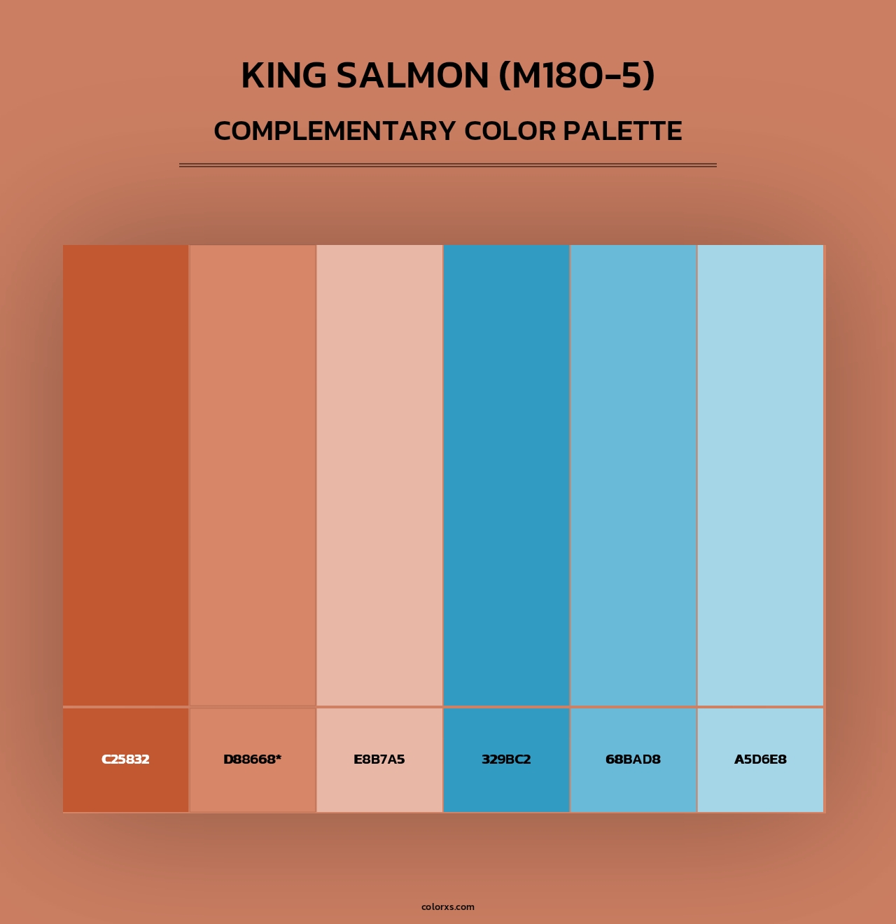King Salmon (M180-5) - Complementary Color Palette