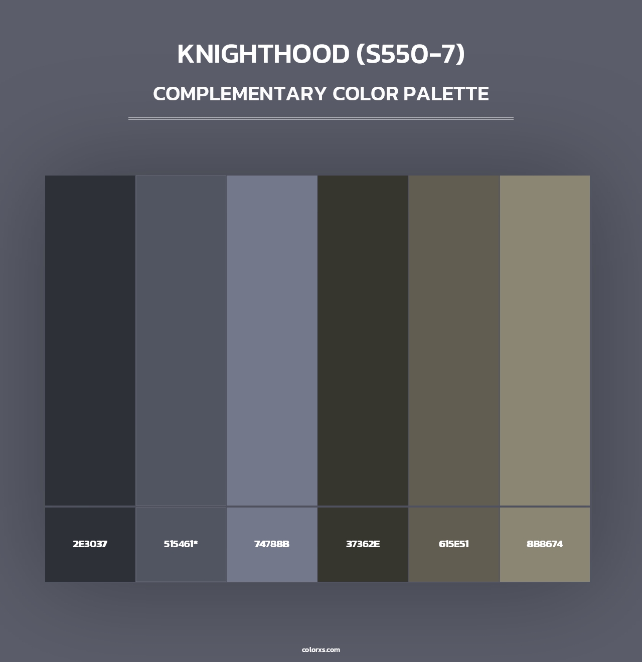 Knighthood (S550-7) - Complementary Color Palette