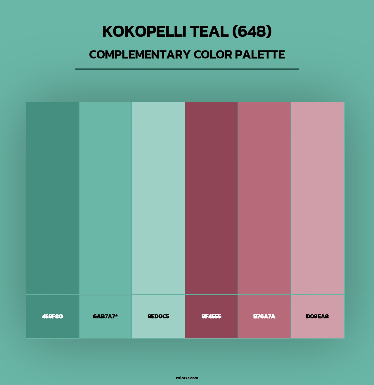 Kokopelli Teal (648) - Complementary Color Palette
