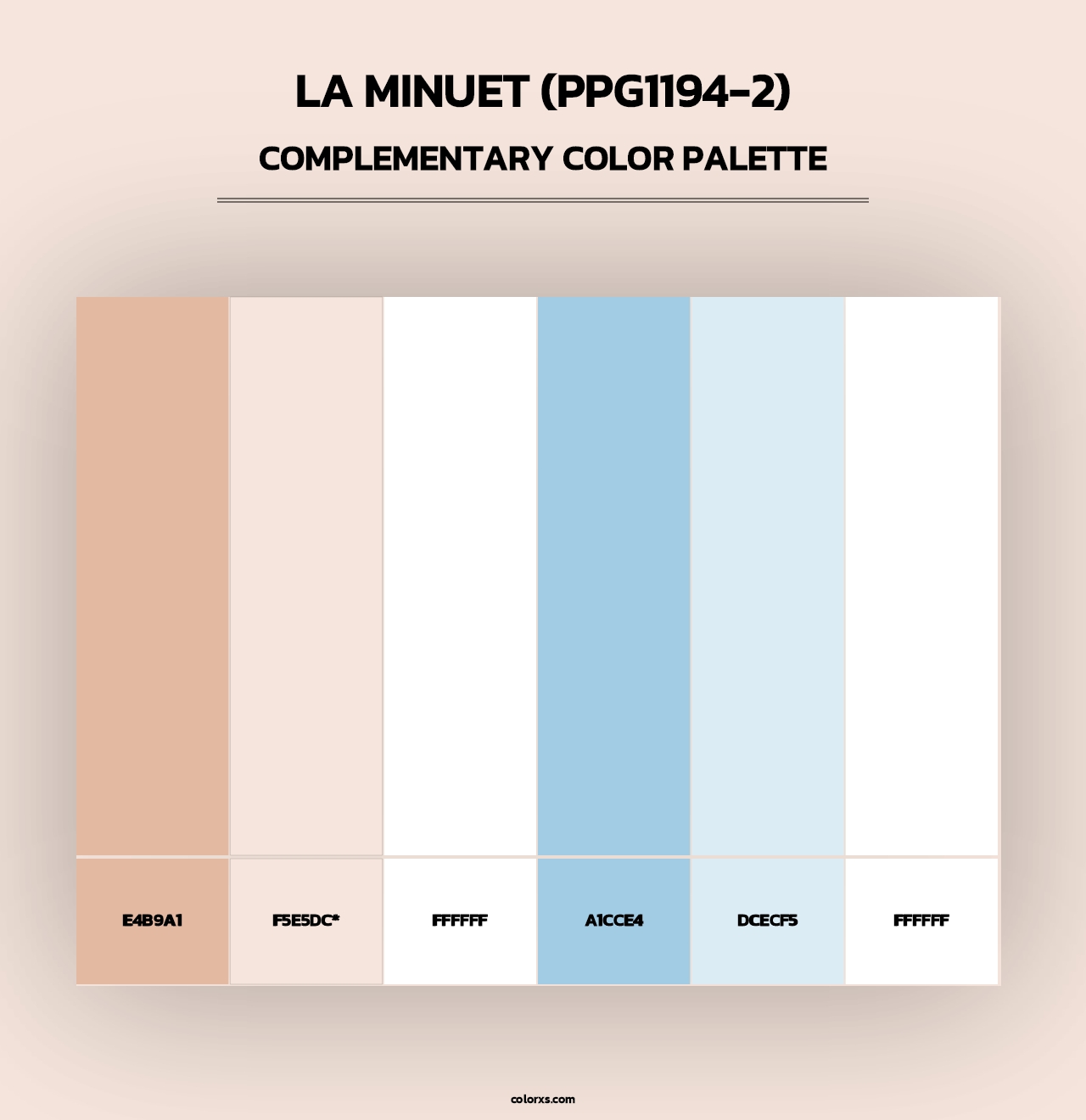 La Minuet (PPG1194-2) - Complementary Color Palette