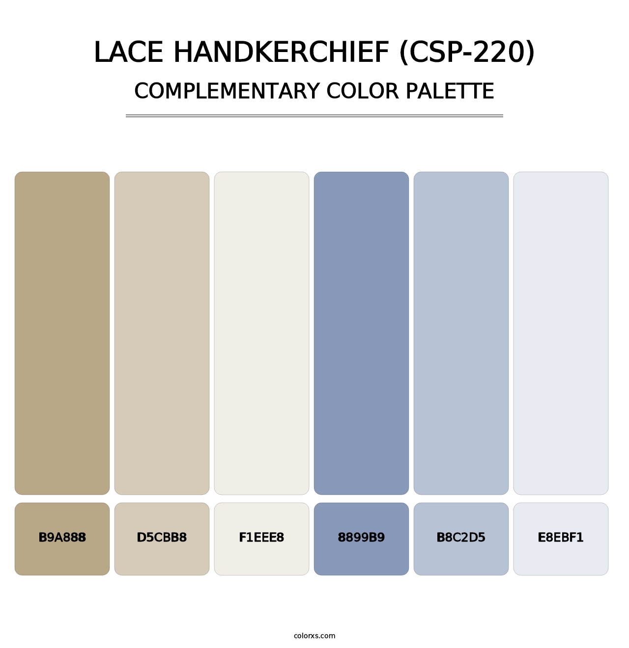 Lace Handkerchief (CSP-220) - Complementary Color Palette