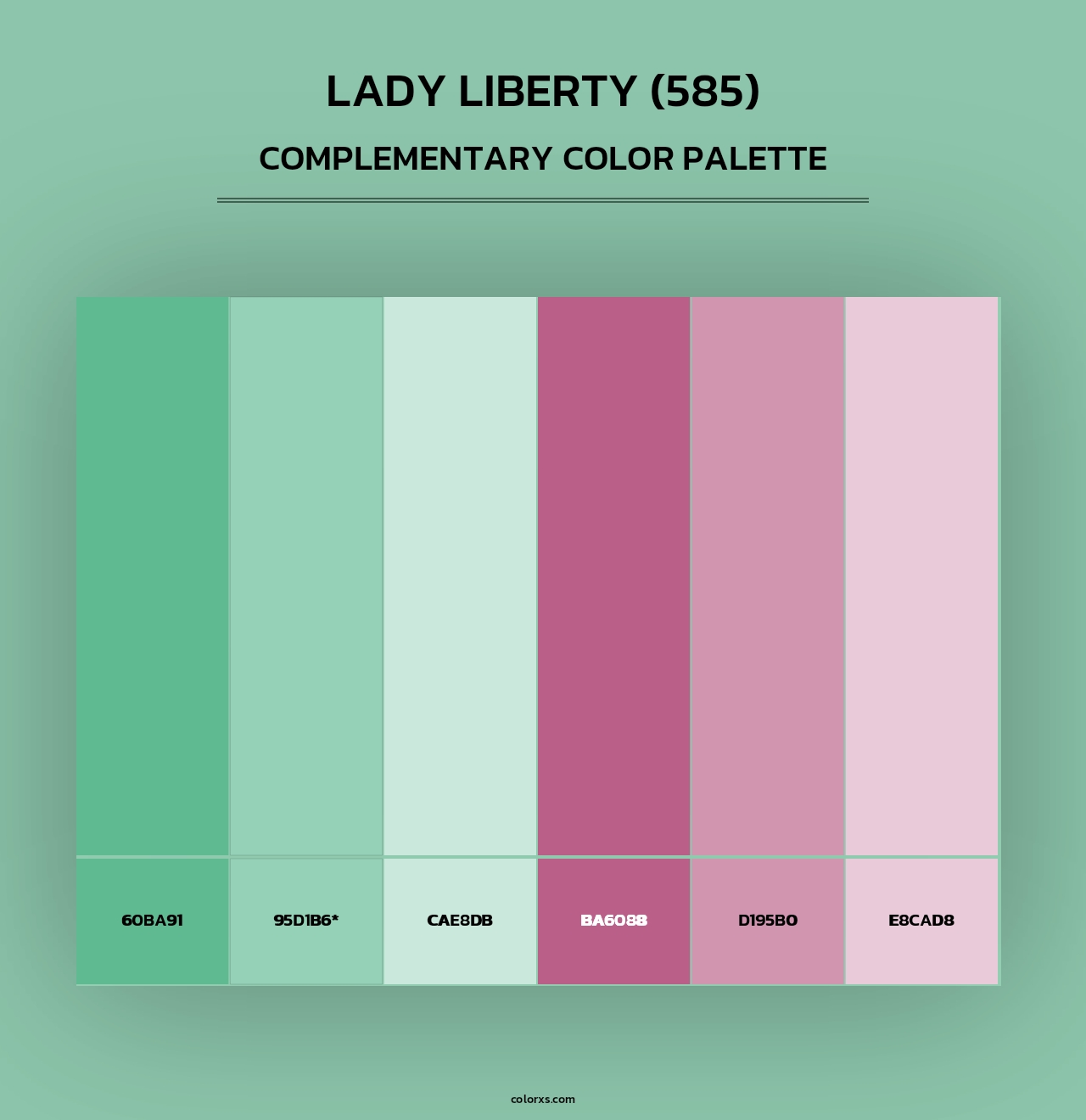 Lady Liberty (585) - Complementary Color Palette