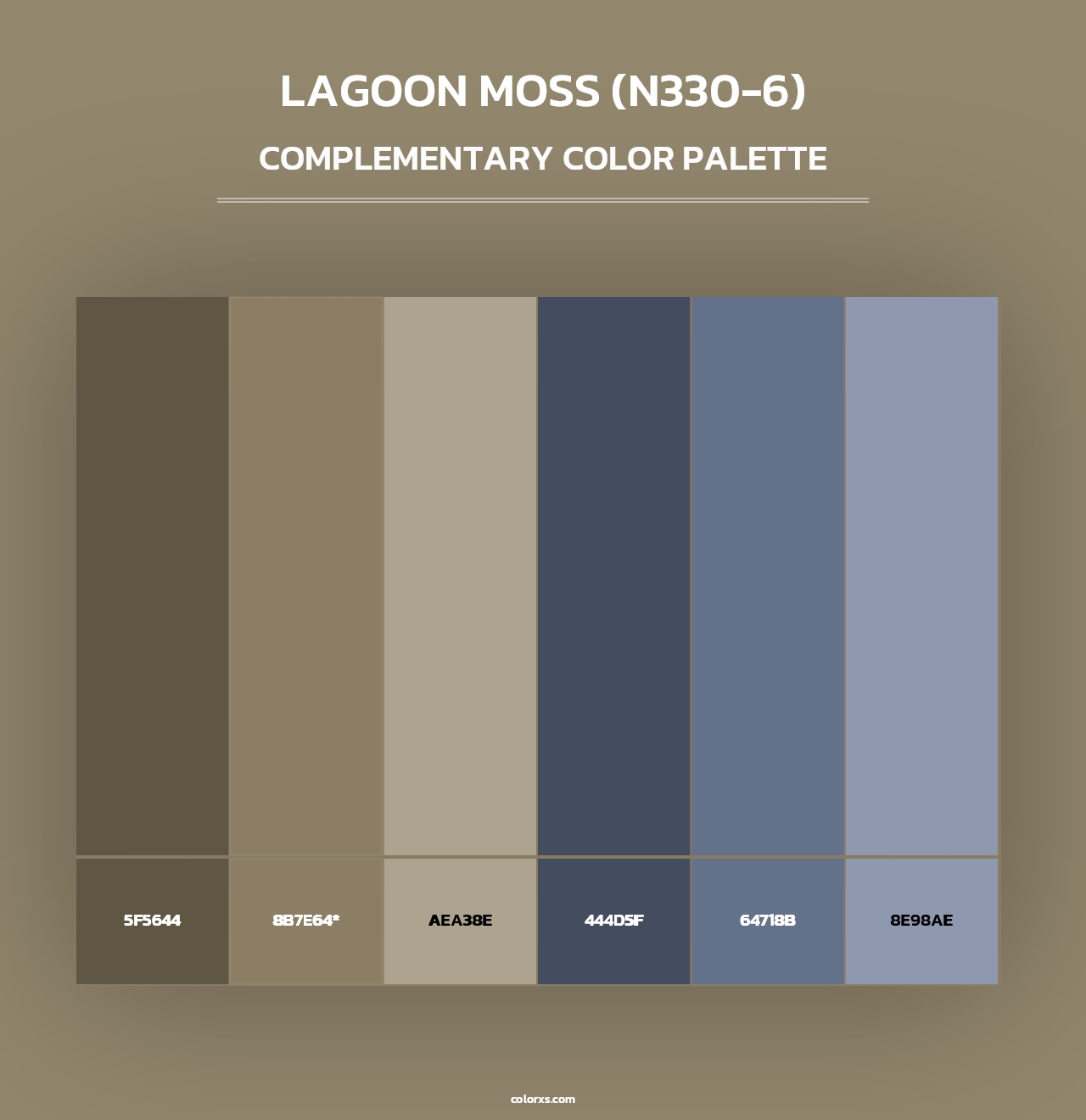 Lagoon Moss (N330-6) - Complementary Color Palette