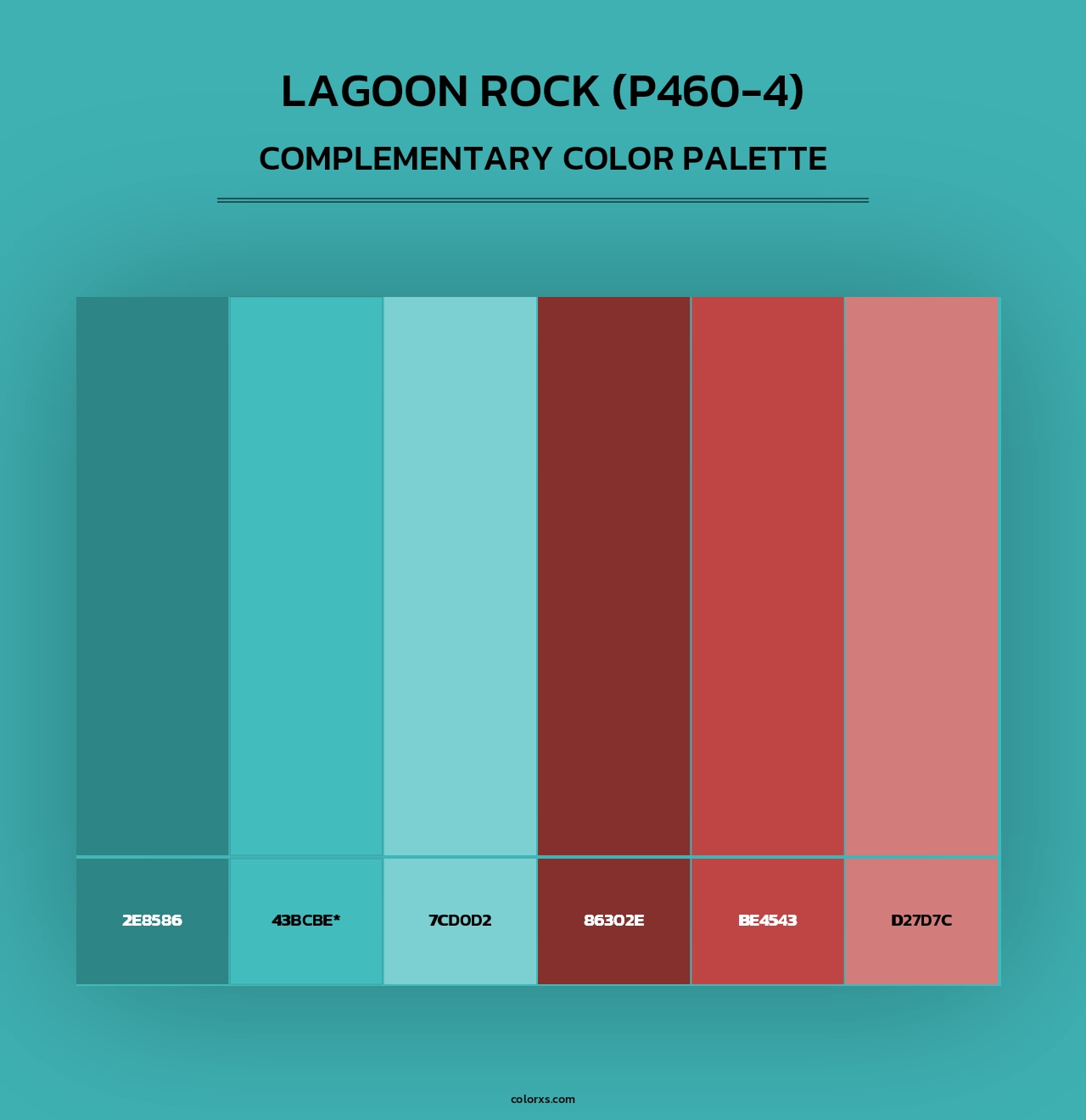 Lagoon Rock (P460-4) - Complementary Color Palette