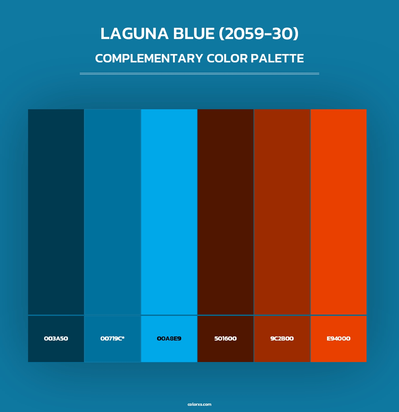 Laguna Blue (2059-30) - Complementary Color Palette