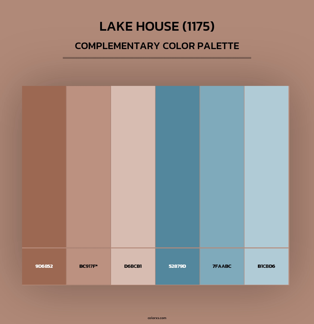 Lake House (1175) - Complementary Color Palette
