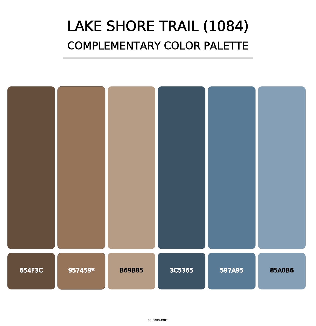 Lake Shore Trail (1084) - Complementary Color Palette