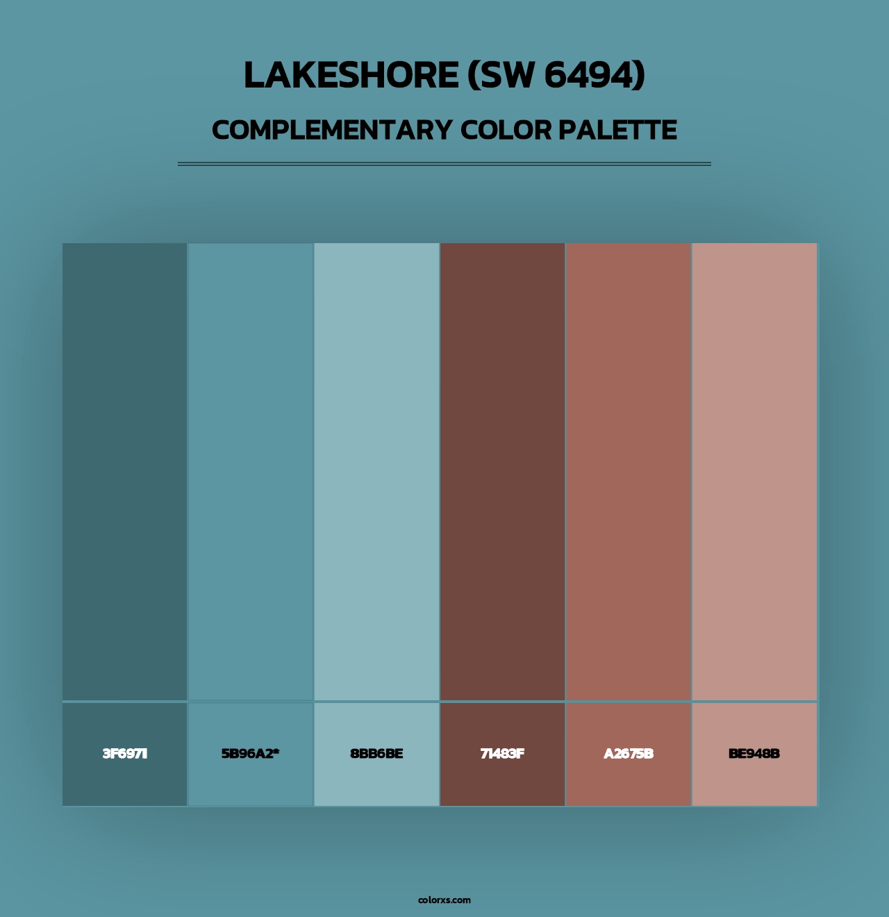 Lakeshore (SW 6494) - Complementary Color Palette