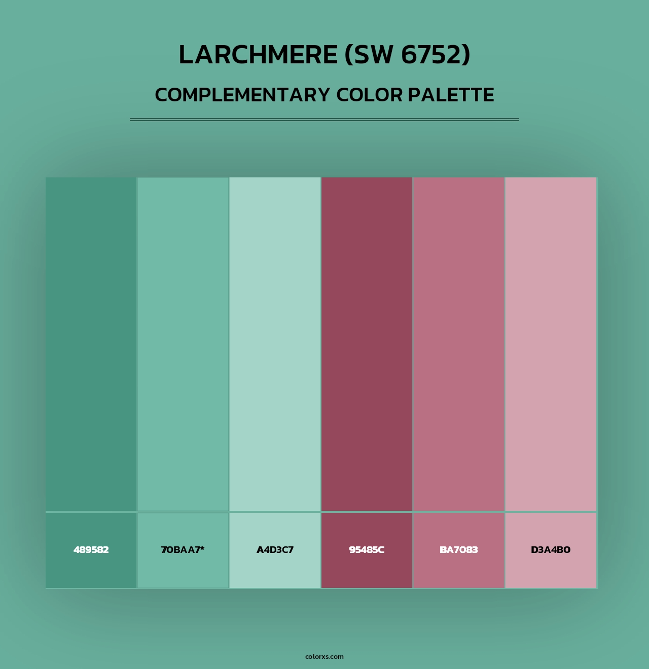 Larchmere (SW 6752) - Complementary Color Palette