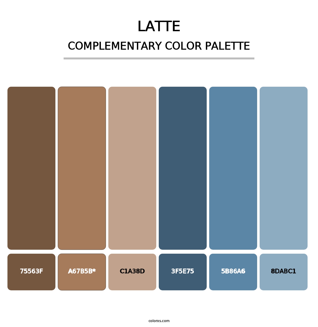 Latte - Complementary Color Palette