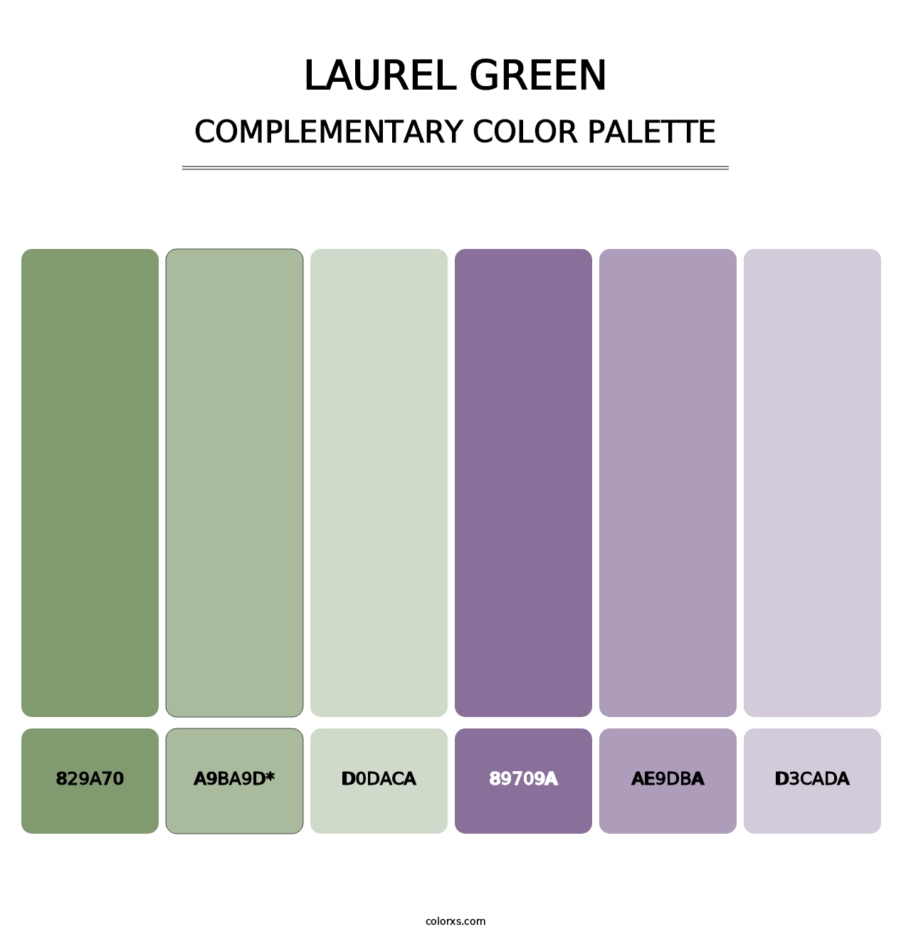 Laurel Green - Complementary Color Palette