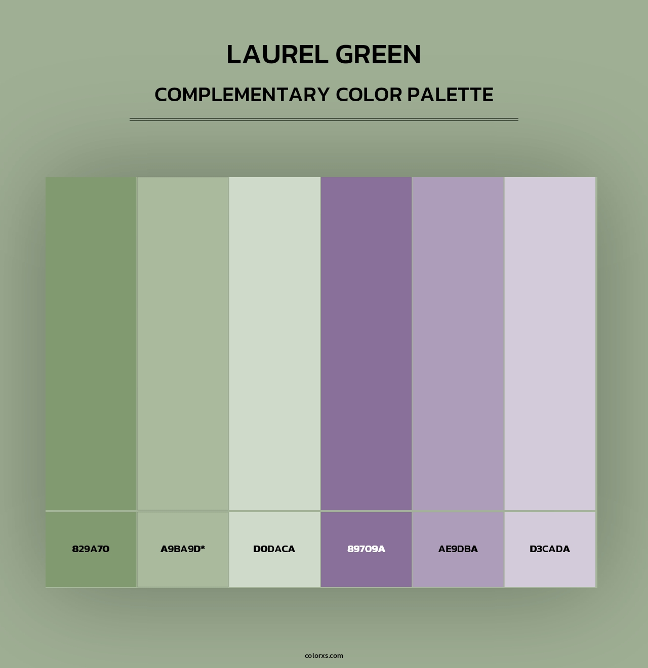 Laurel Green - Complementary Color Palette