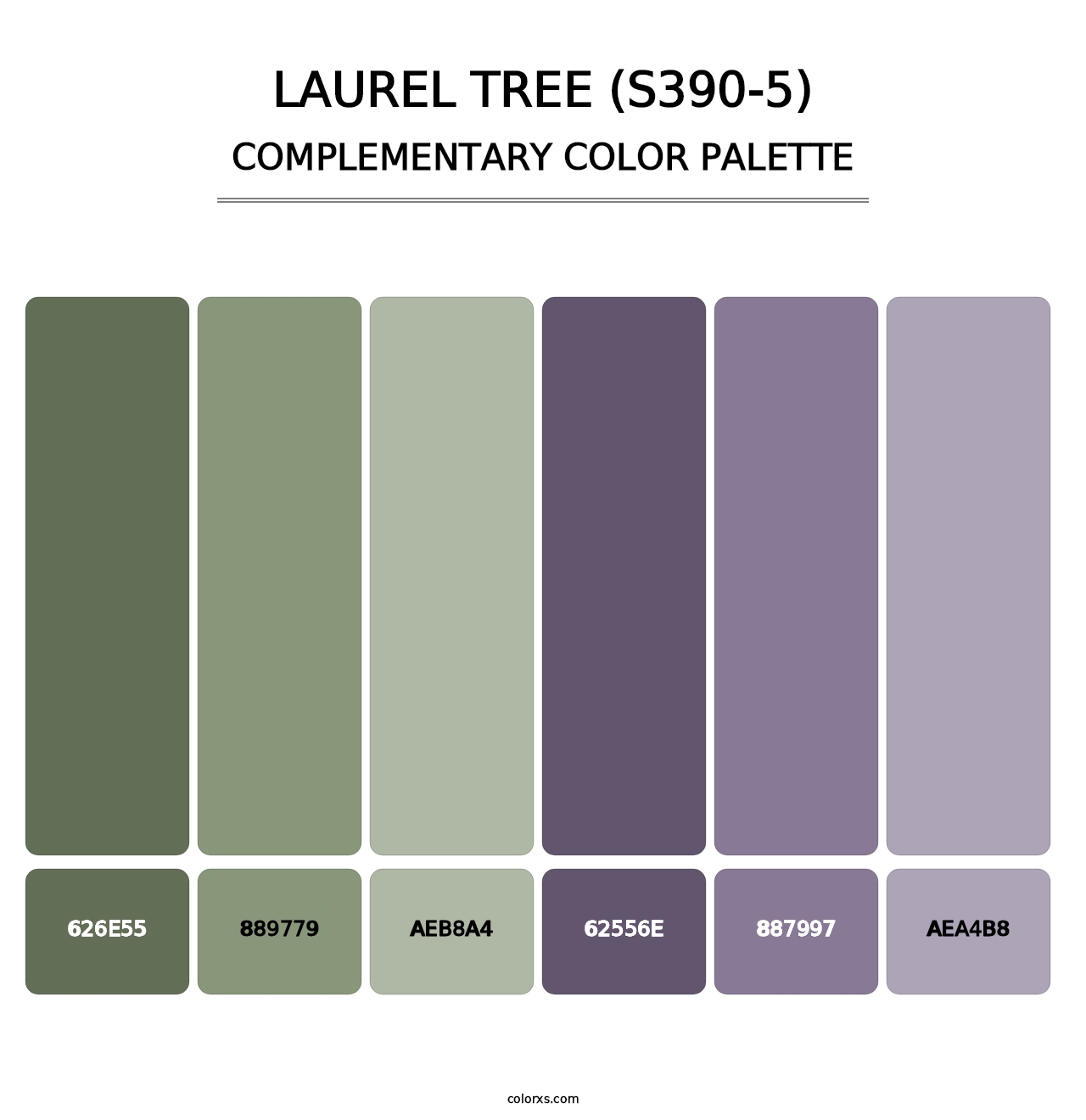 Laurel Tree (S390-5) - Complementary Color Palette