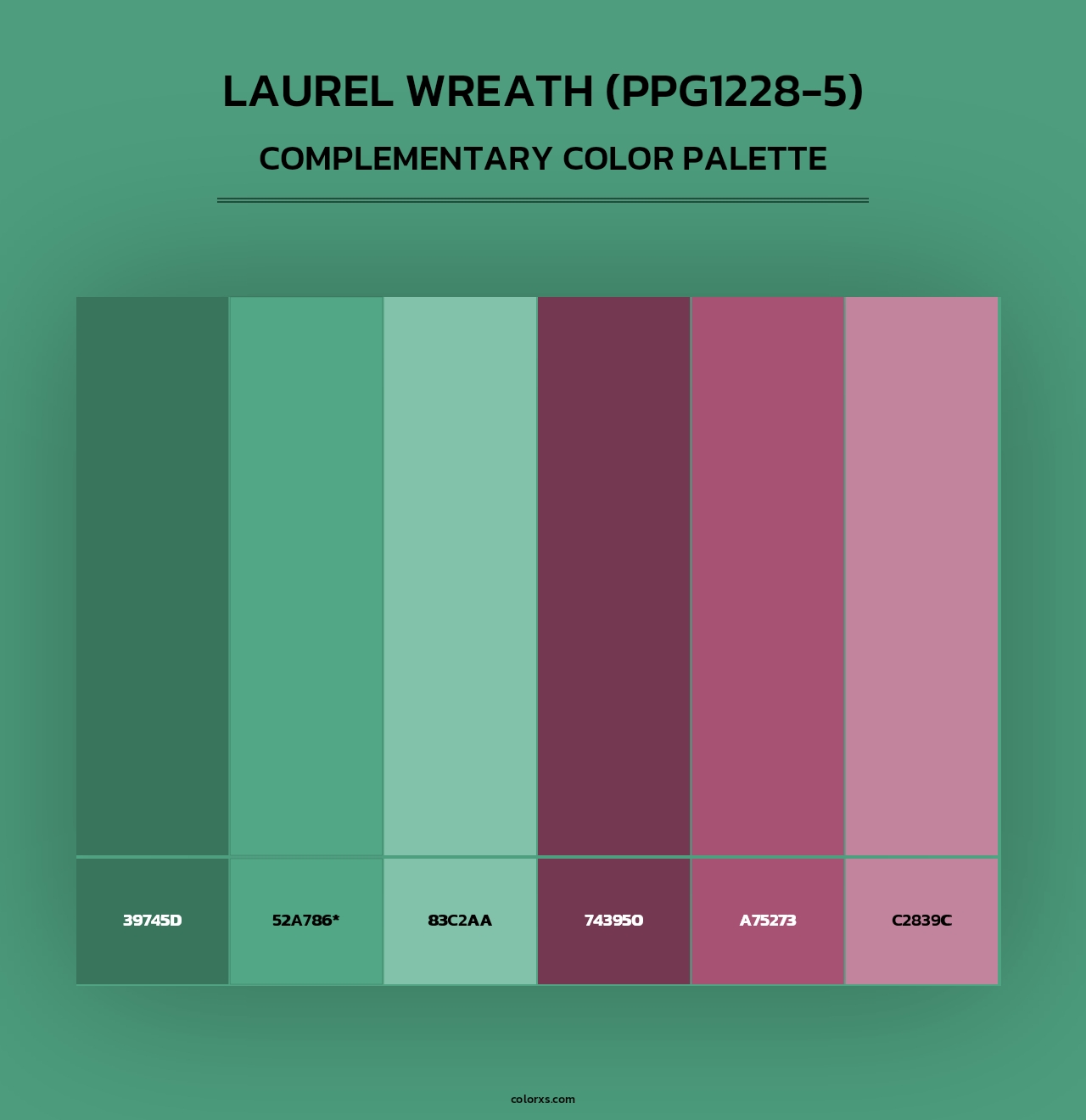 Laurel Wreath (PPG1228-5) - Complementary Color Palette