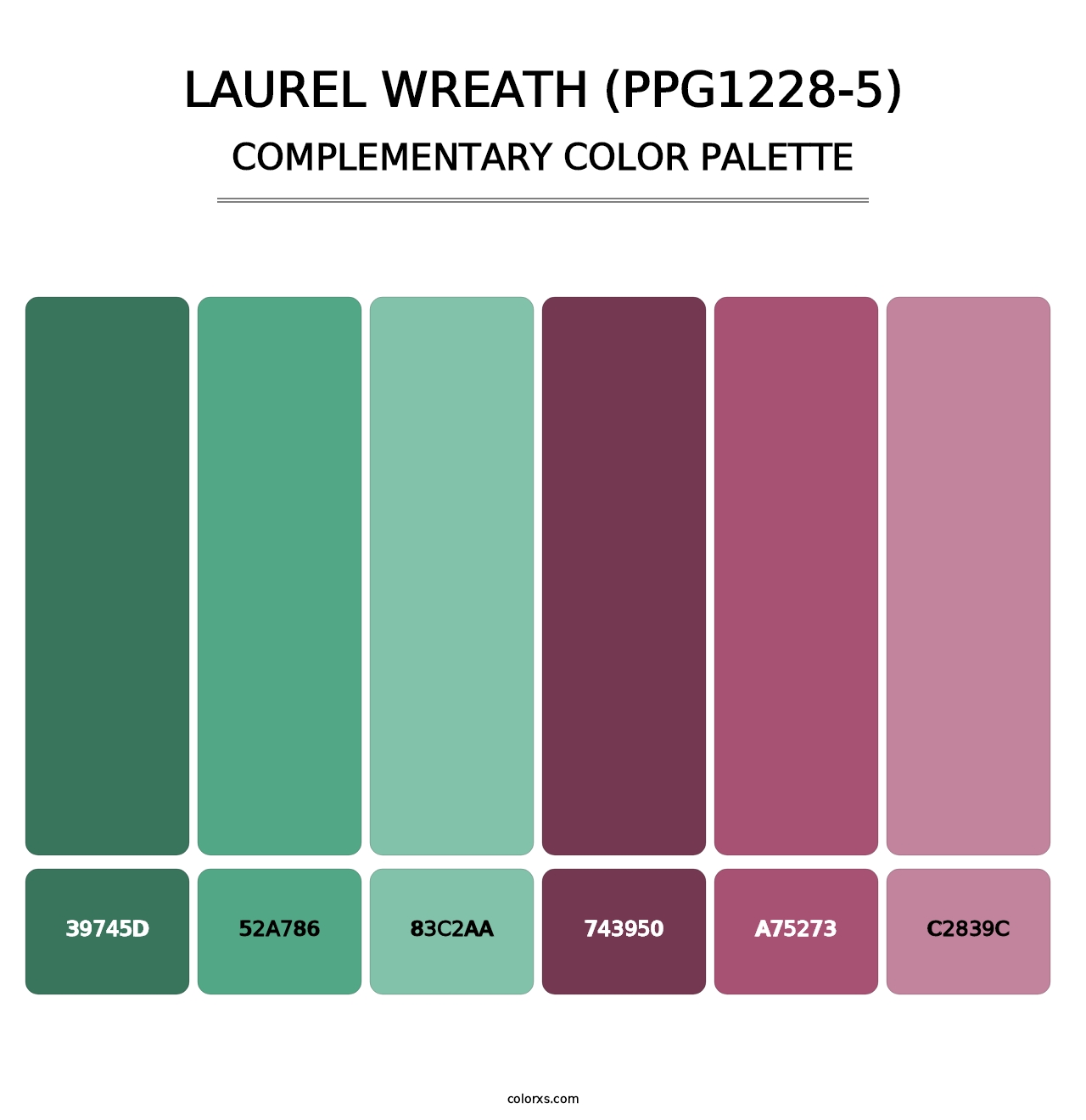 Laurel Wreath (PPG1228-5) - Complementary Color Palette
