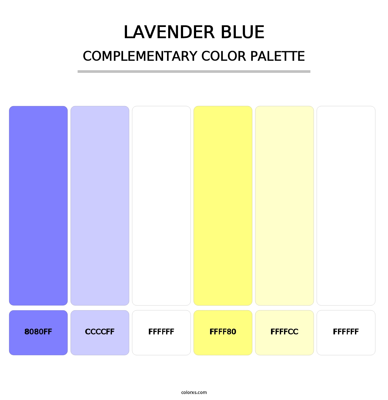 Lavender Blue - Complementary Color Palette
