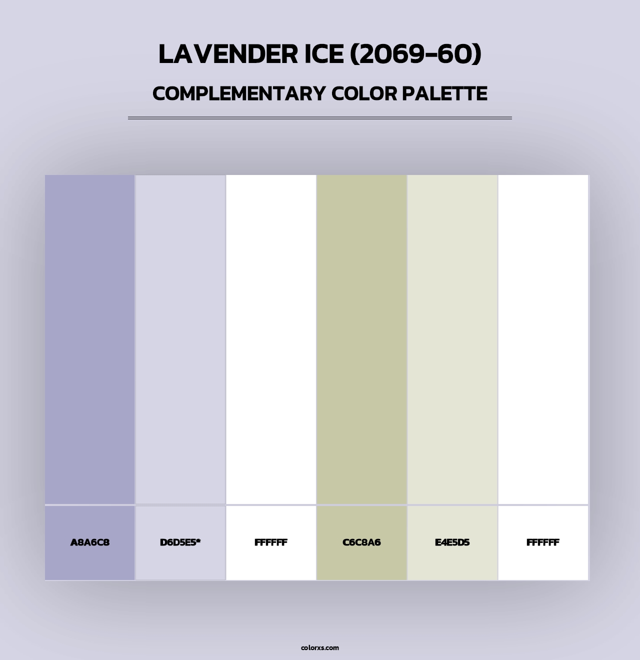 Lavender Ice (2069-60) - Complementary Color Palette