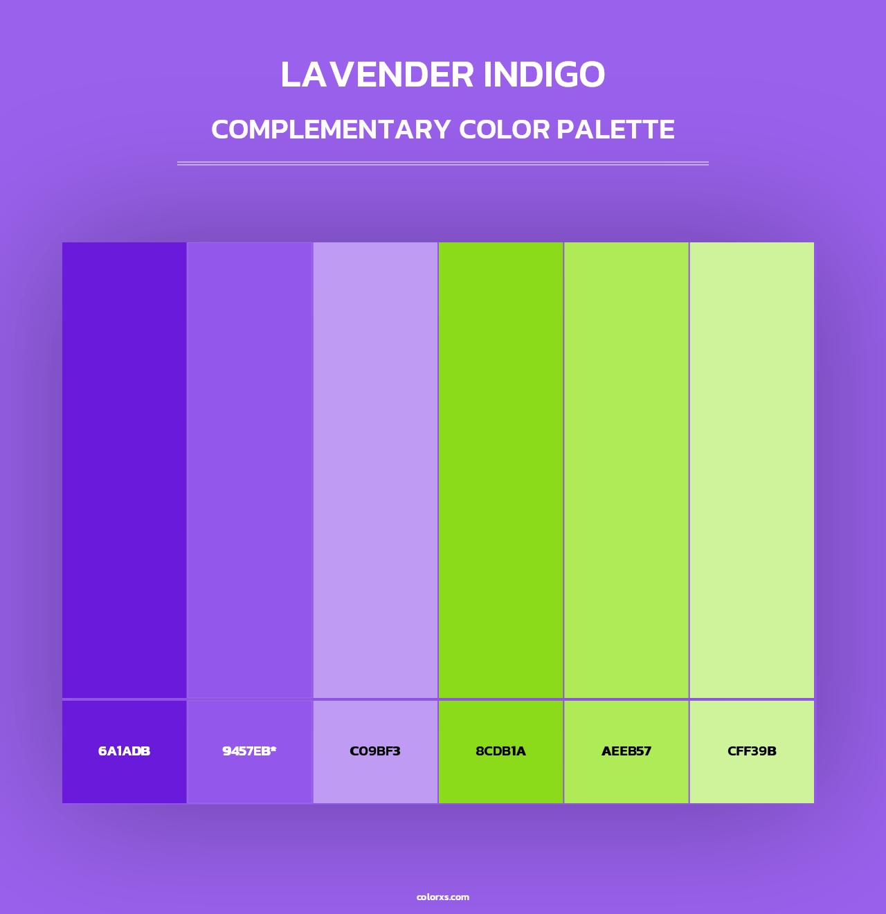 Lavender Indigo - Complementary Color Palette