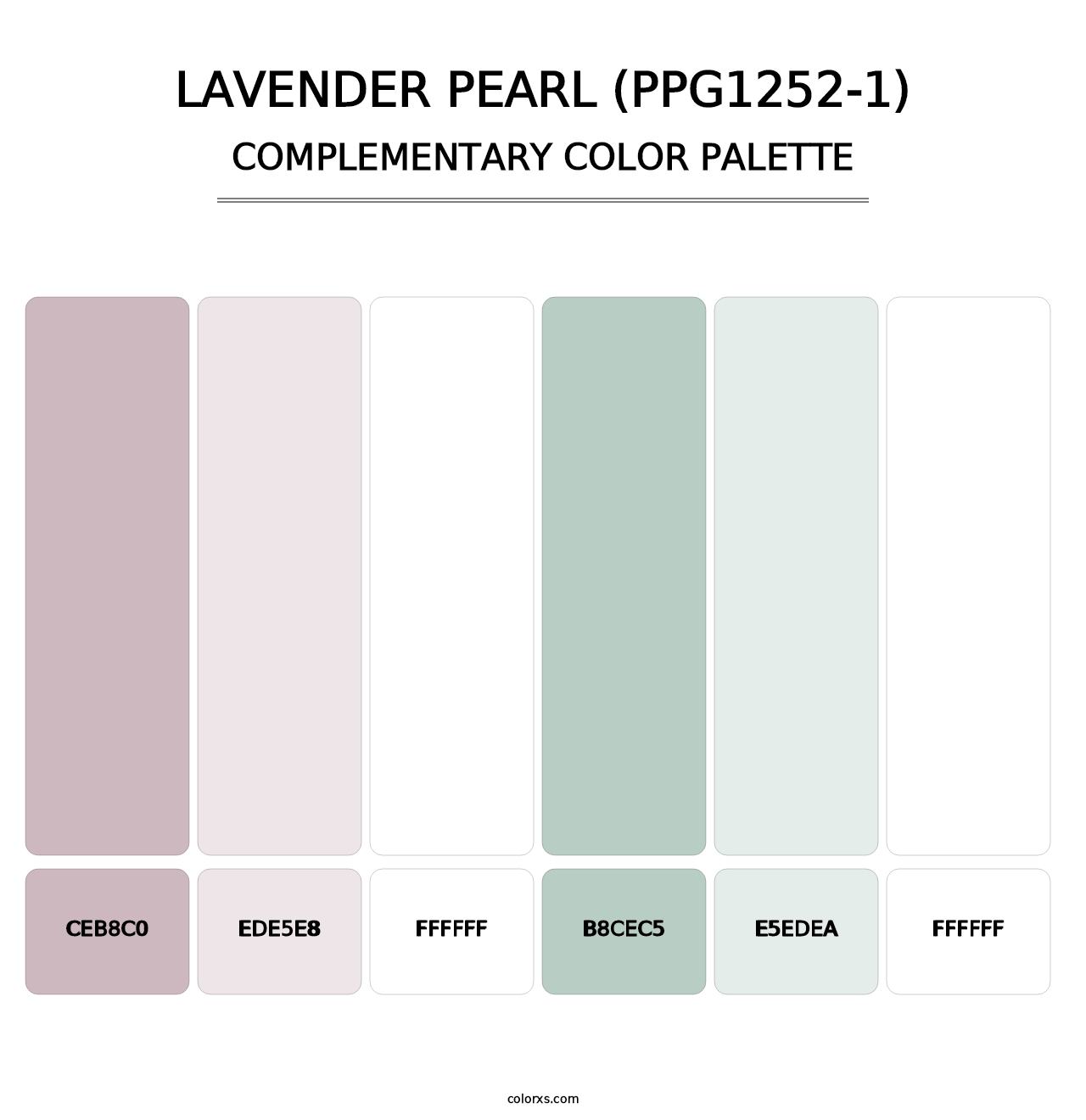 Lavender Pearl (PPG1252-1) - Complementary Color Palette
