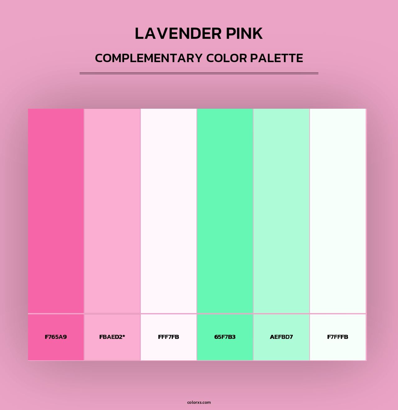 Lavender Pink - Complementary Color Palette