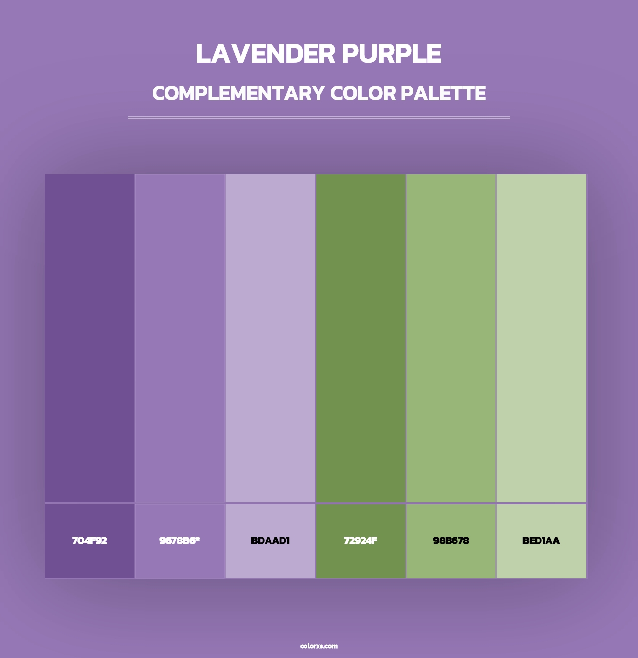 Lavender Purple - Complementary Color Palette