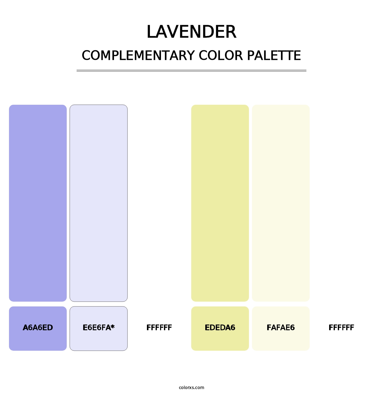 Lavender - Complementary Color Palette