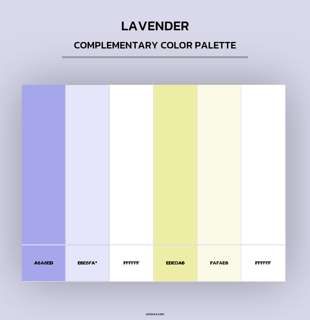 Lavender - Complementary Color Palette