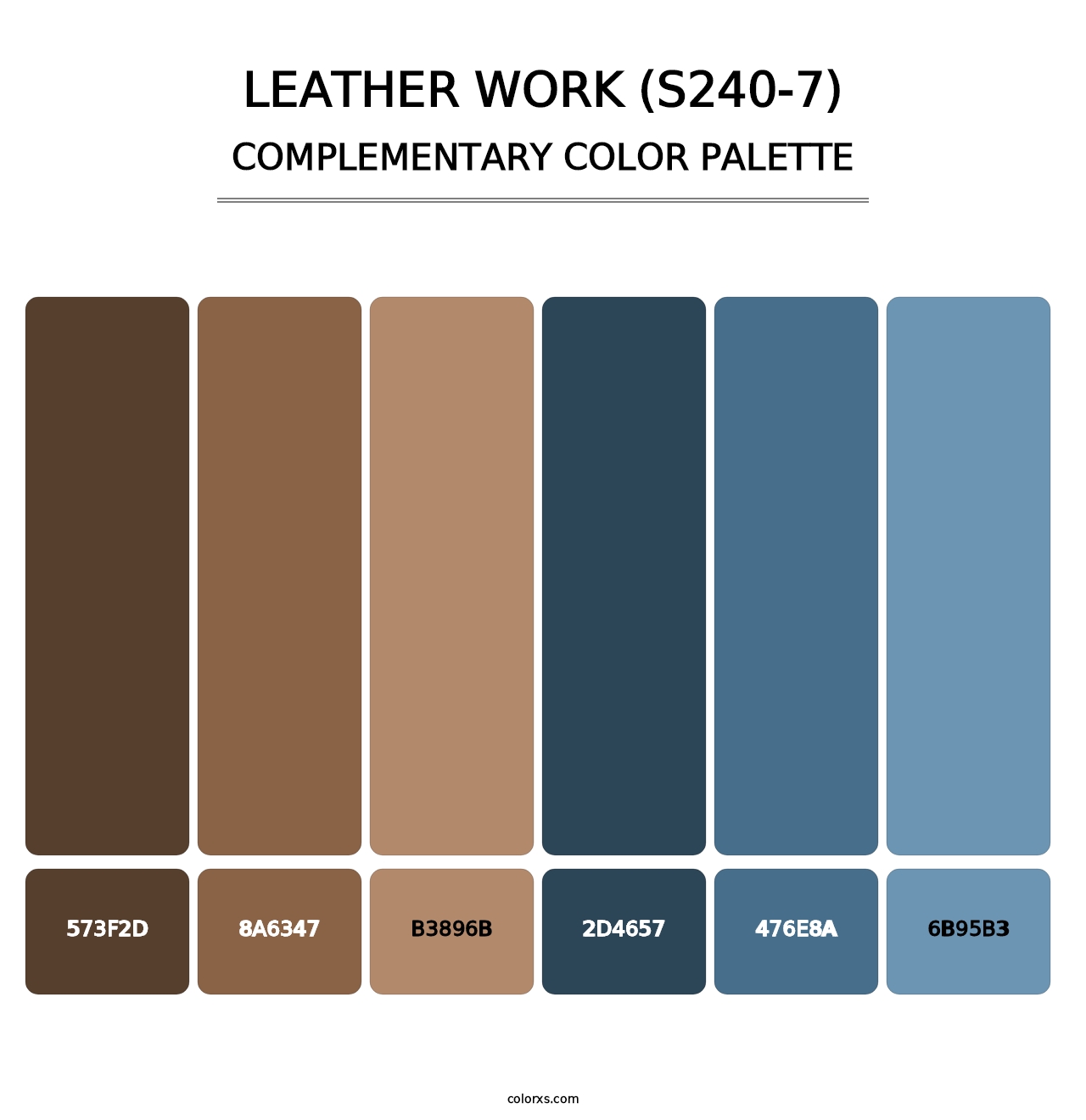 Leather Work (S240-7) - Complementary Color Palette