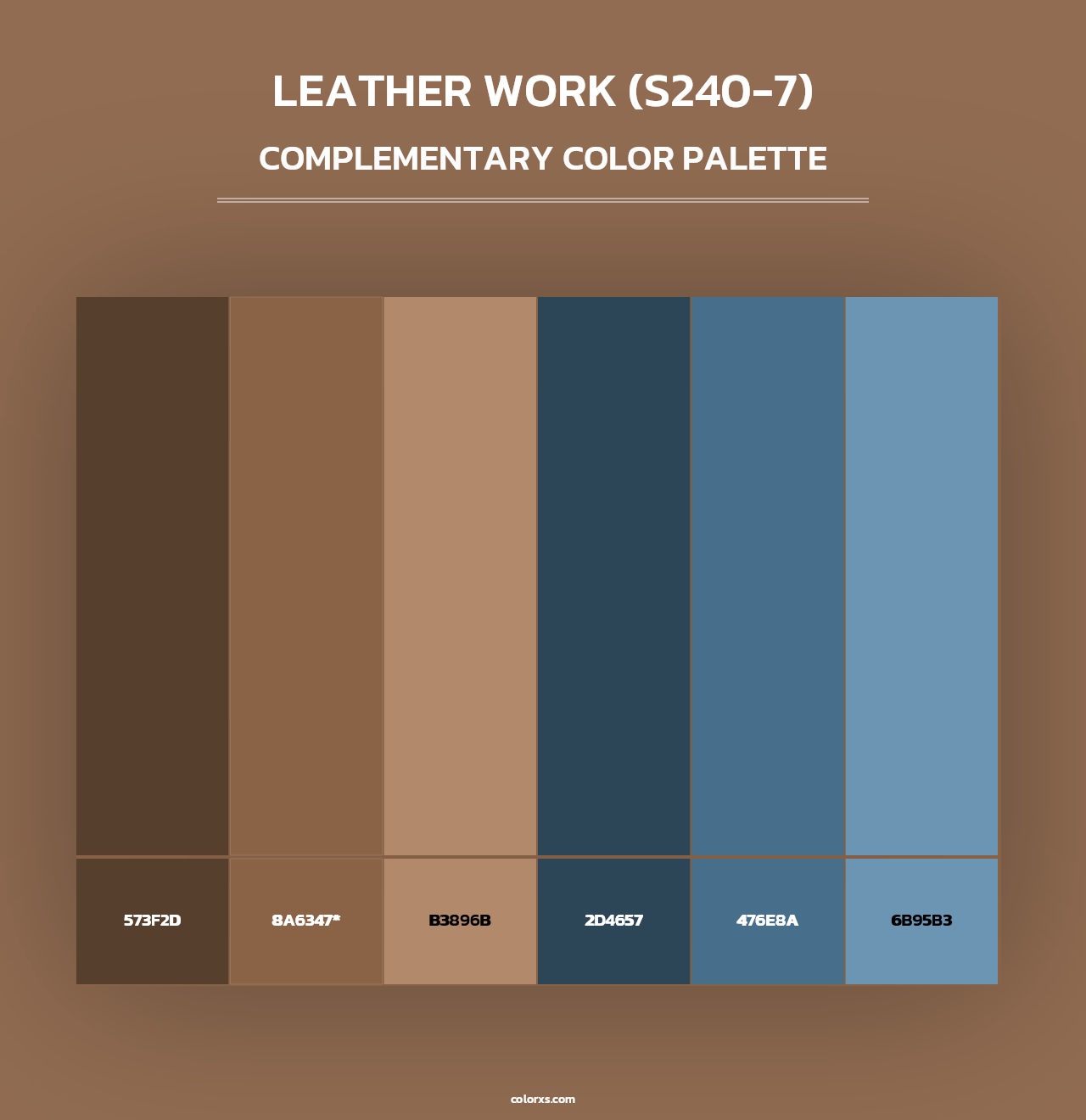 Leather Work (S240-7) - Complementary Color Palette