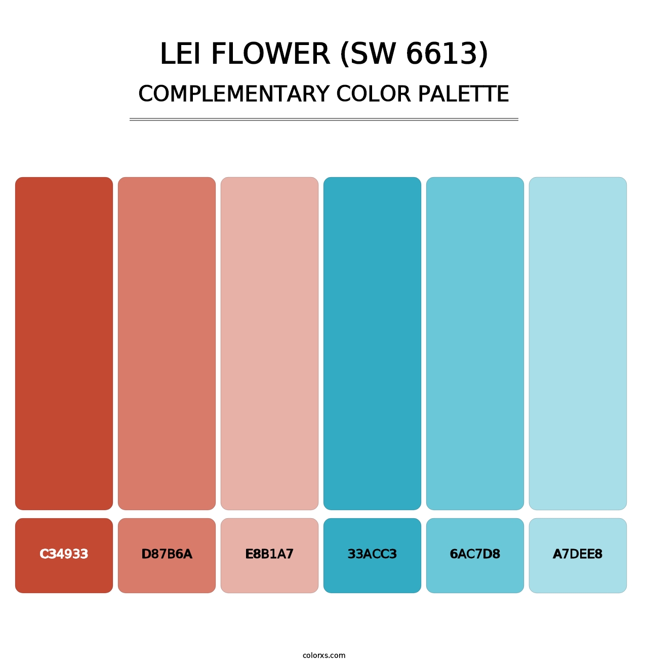 Lei Flower (SW 6613) - Complementary Color Palette