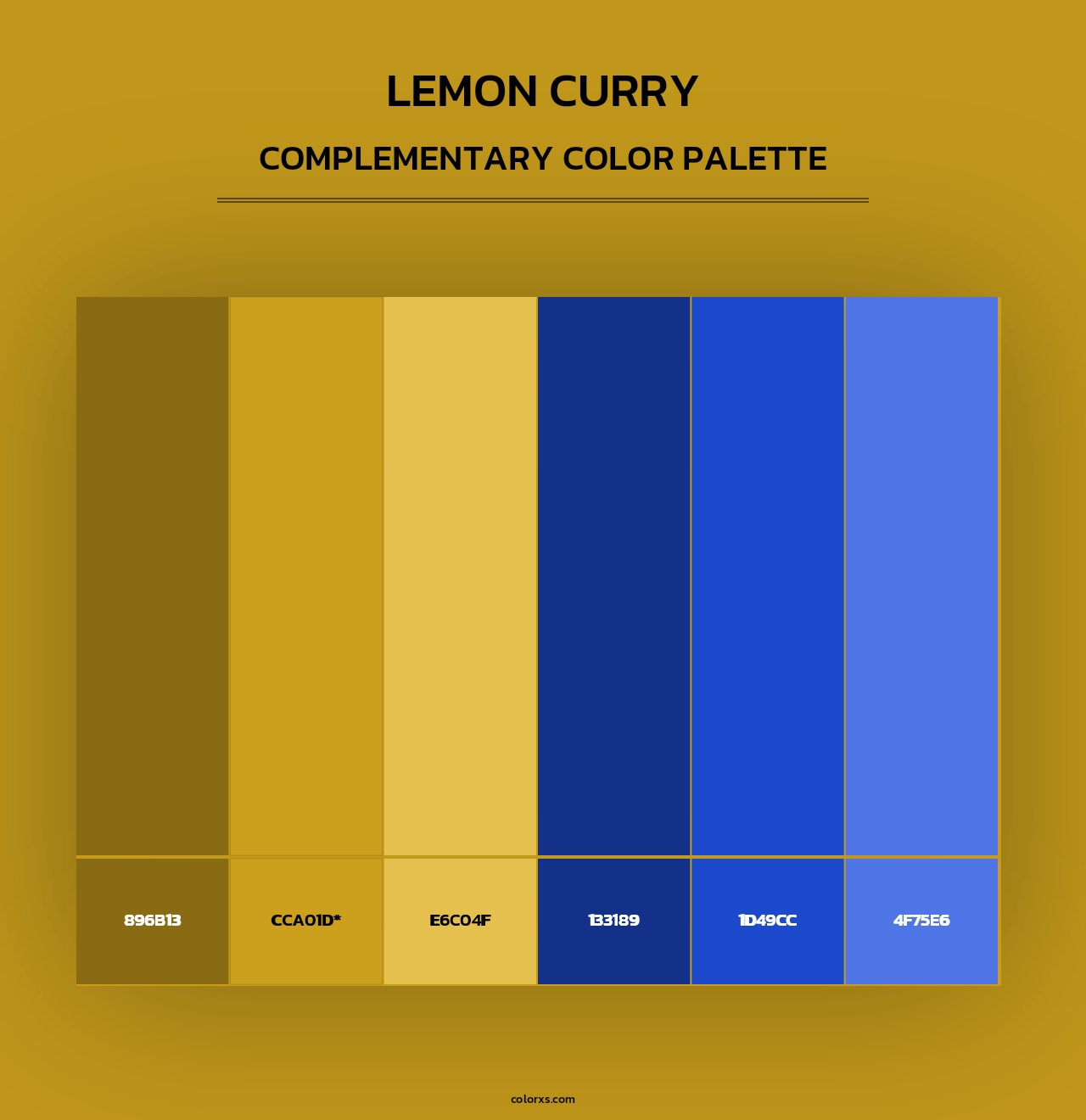 Lemon Curry - Complementary Color Palette