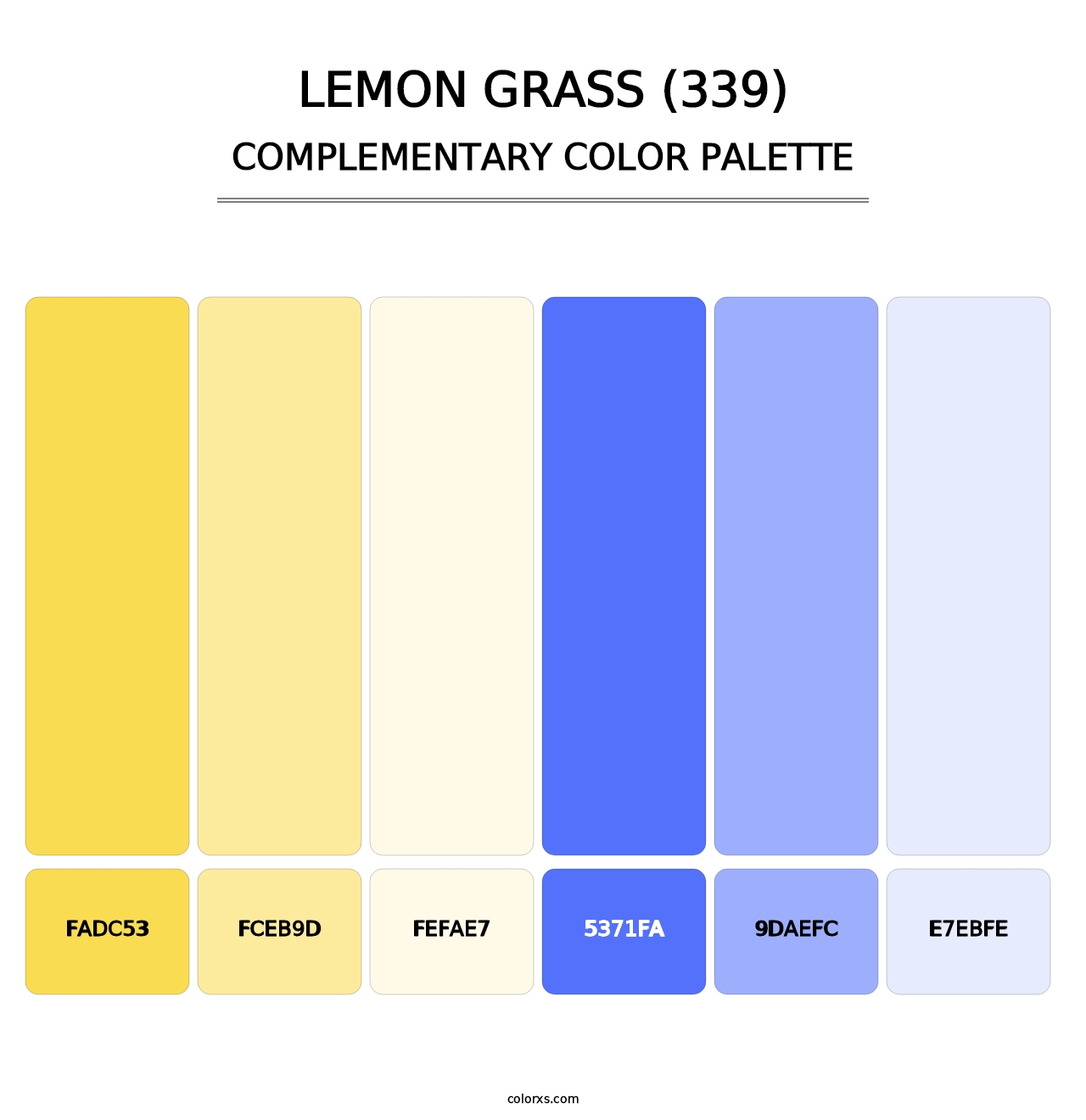 Lemon Grass (339) - Complementary Color Palette