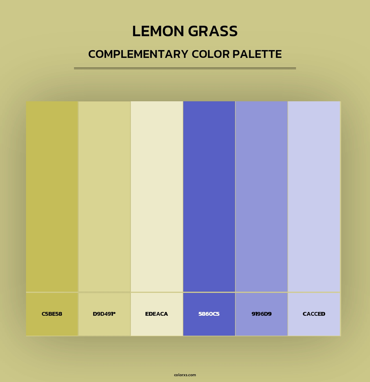 Lemon Grass - Complementary Color Palette