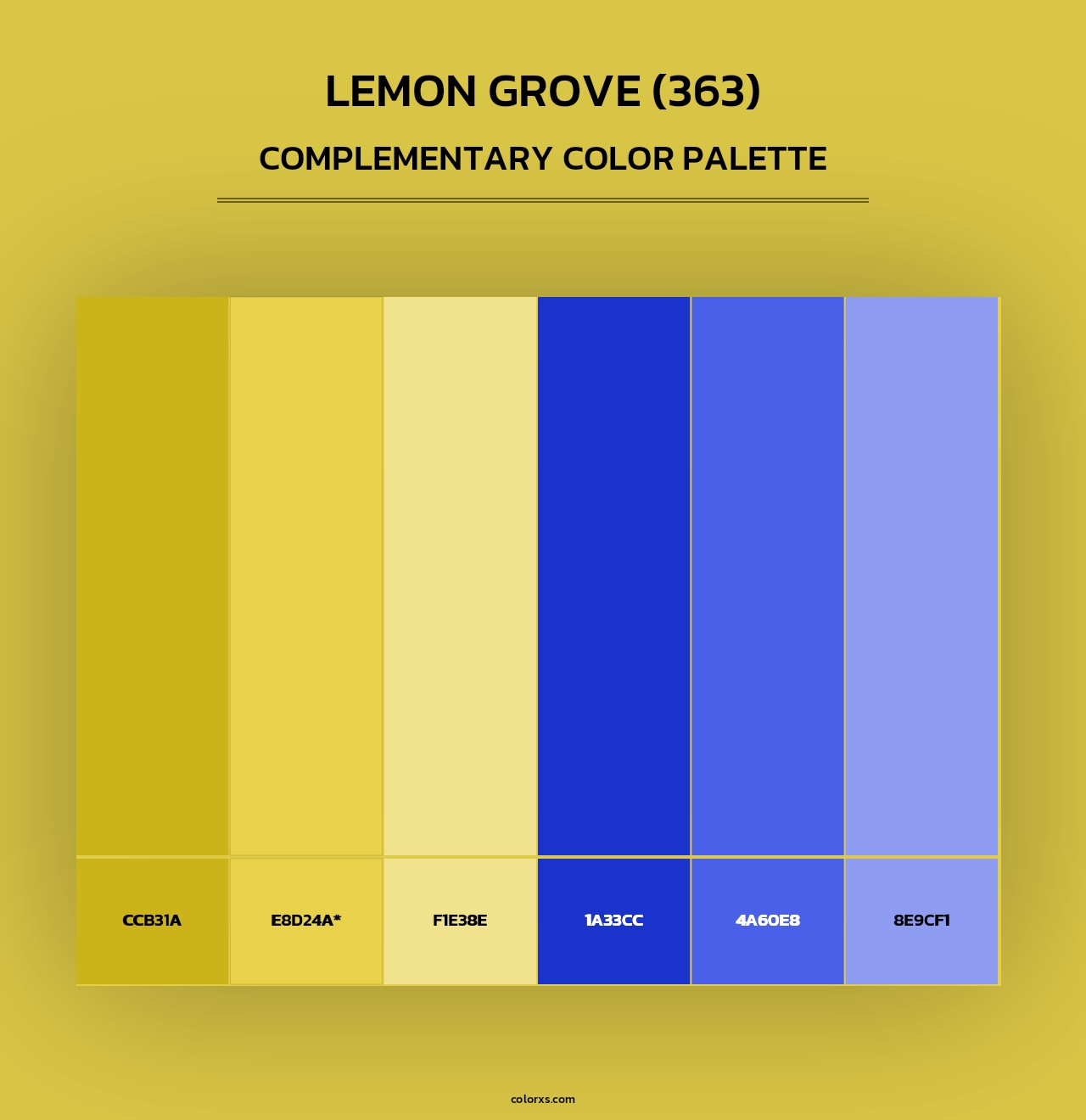 Lemon Grove (363) - Complementary Color Palette