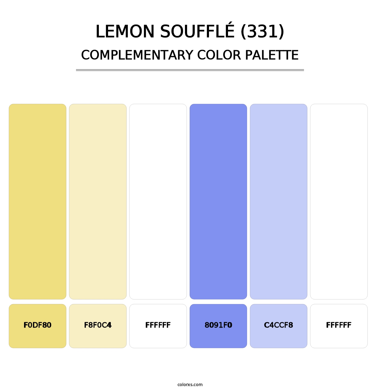 Lemon Soufflé (331) - Complementary Color Palette