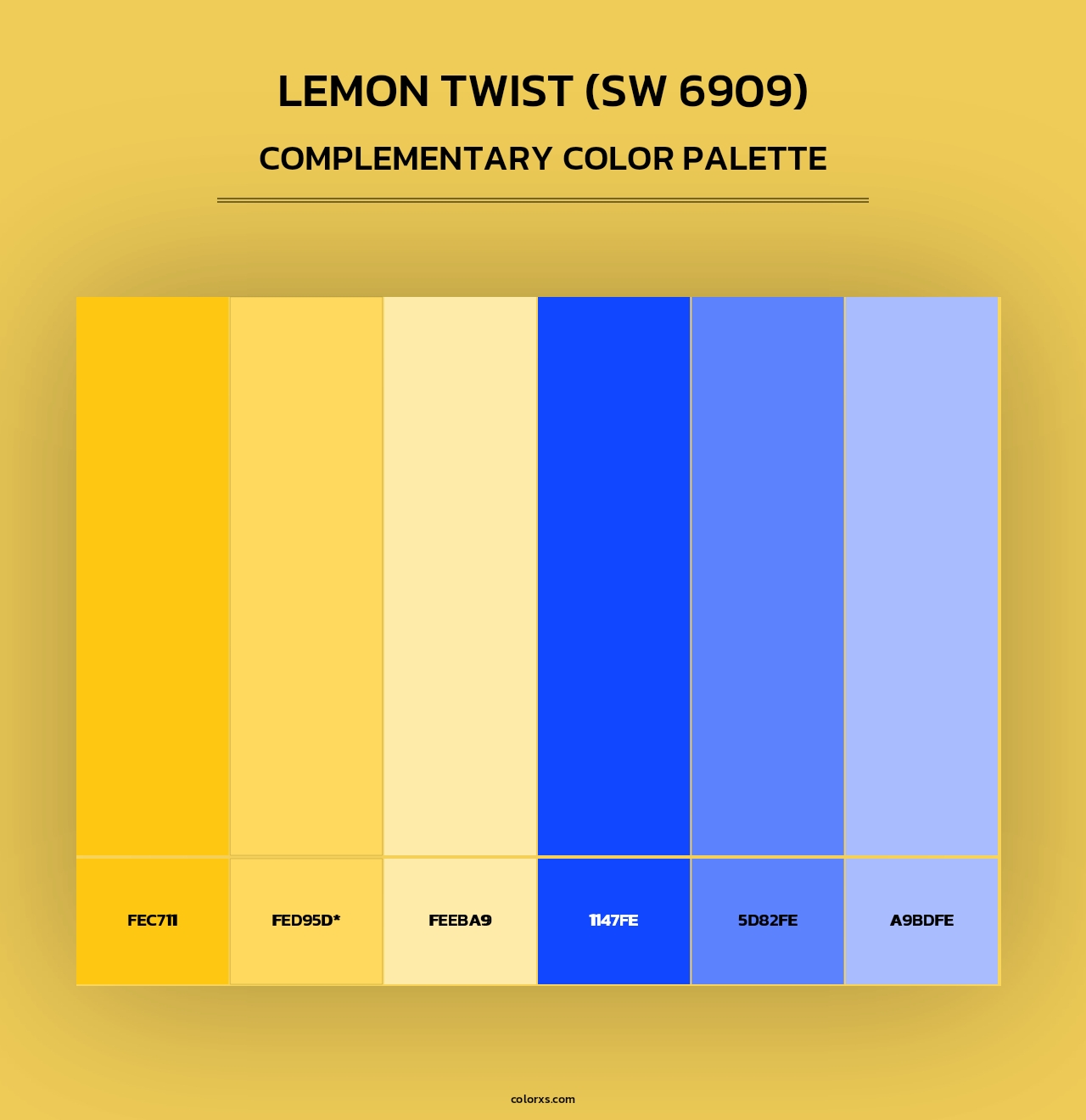 Lemon Twist (SW 6909) - Complementary Color Palette