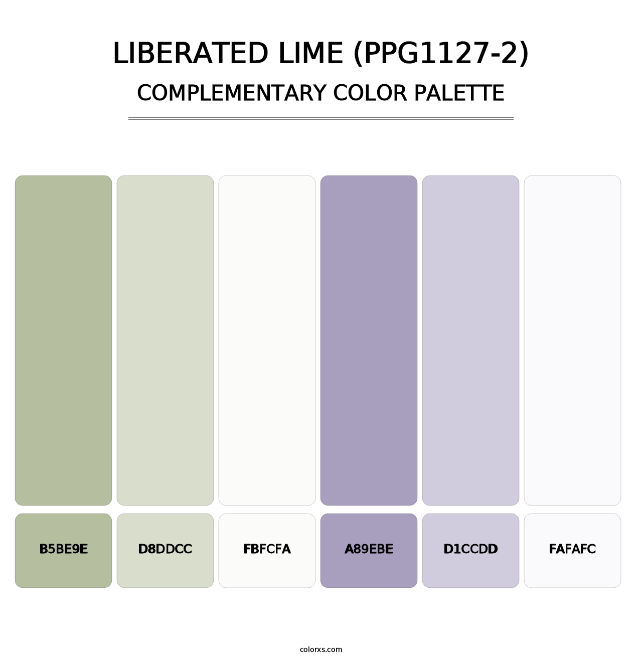 Liberated Lime (PPG1127-2) - Complementary Color Palette
