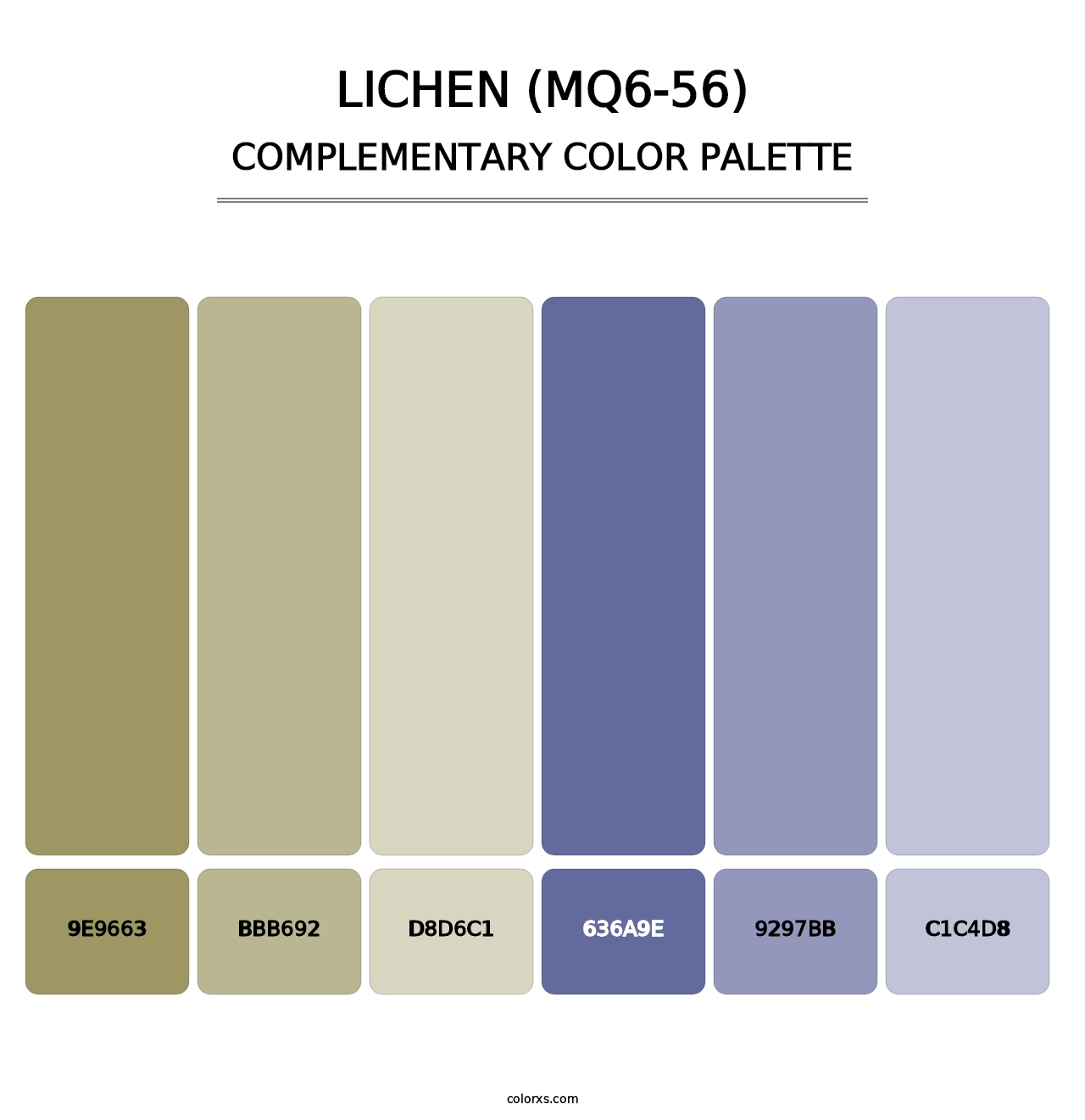 Lichen (MQ6-56) - Complementary Color Palette