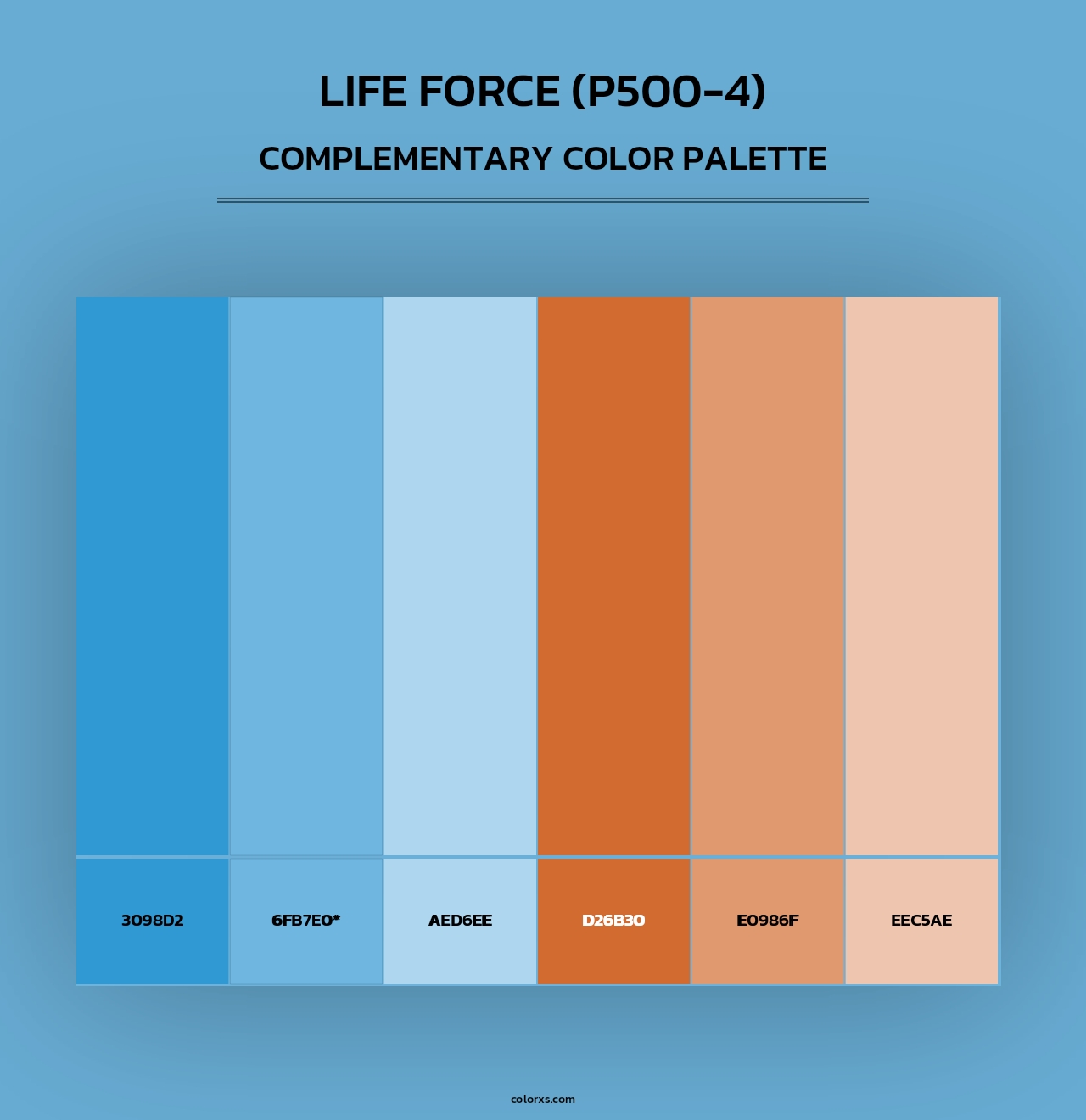 Life Force (P500-4) - Complementary Color Palette