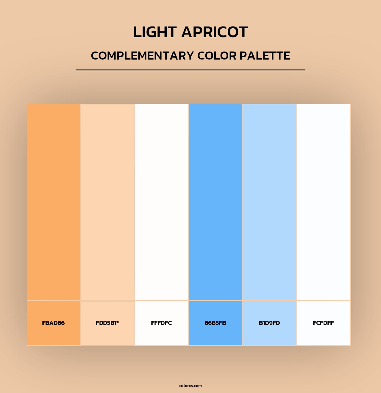 Light Apricot - Complementary Color Palette